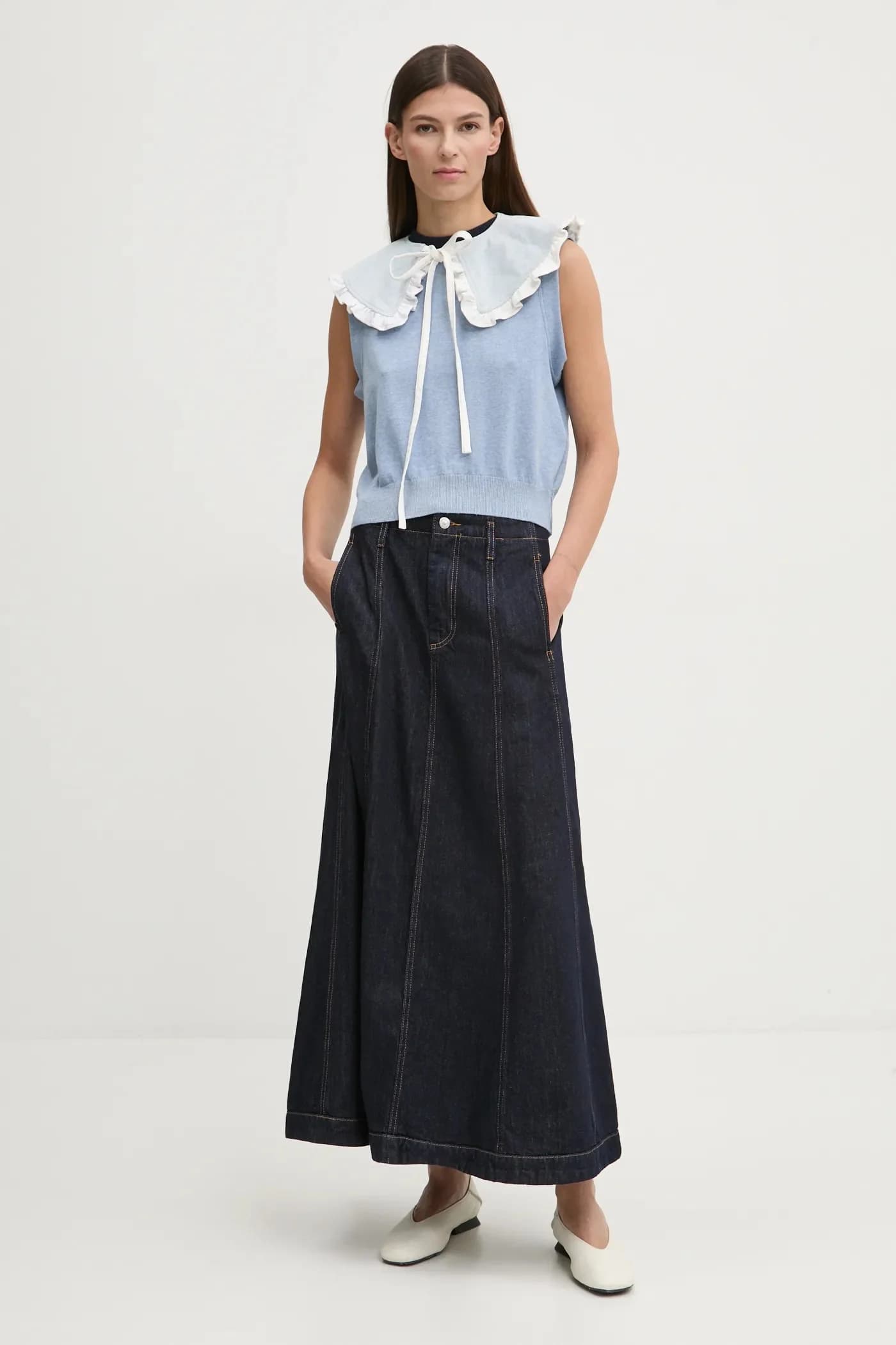 Жилет без рукавов из хлопка Creative Upcycling - фото 2