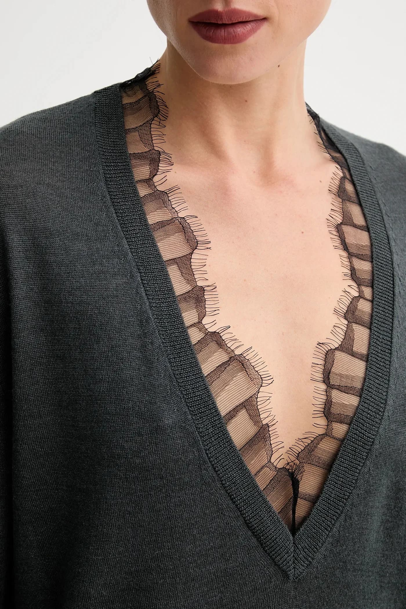 Свитер из смесовой шерсти - фото 5