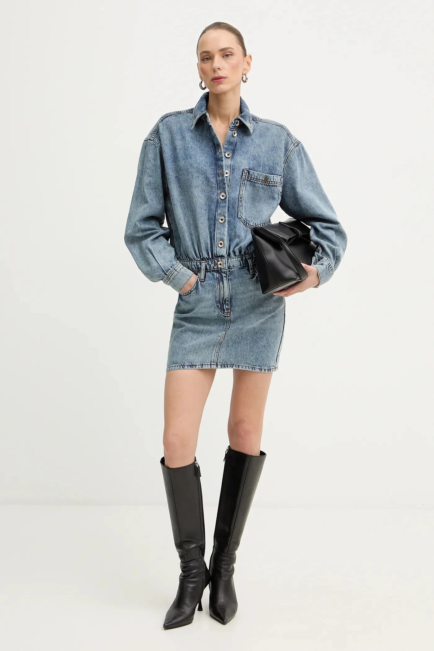 Джинсовое платье - фото 2