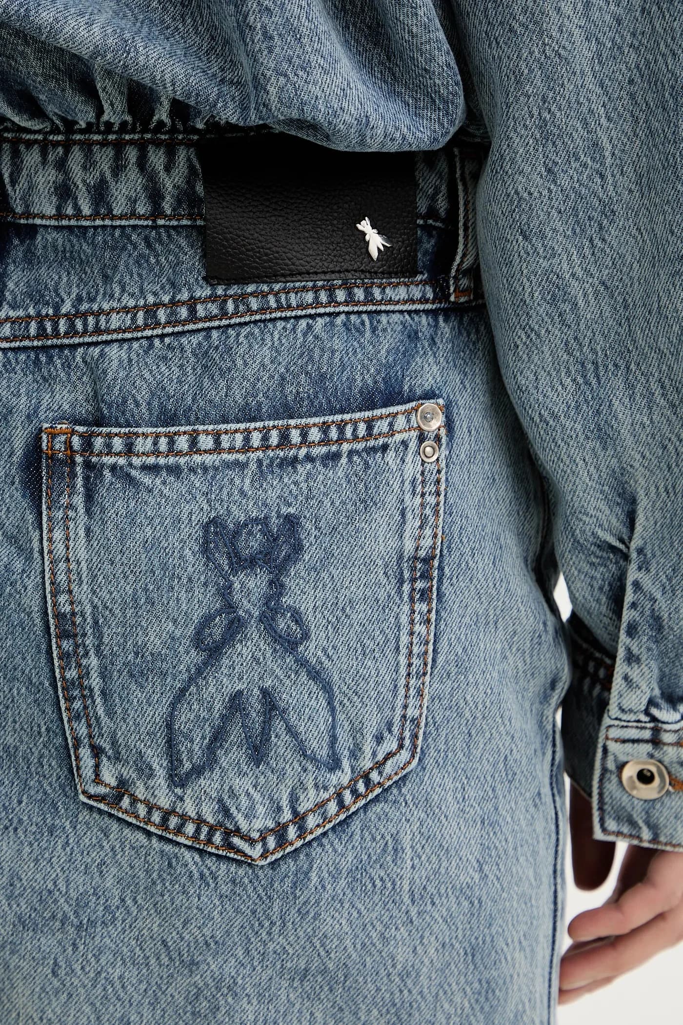 Джинсовое платье - фото 5