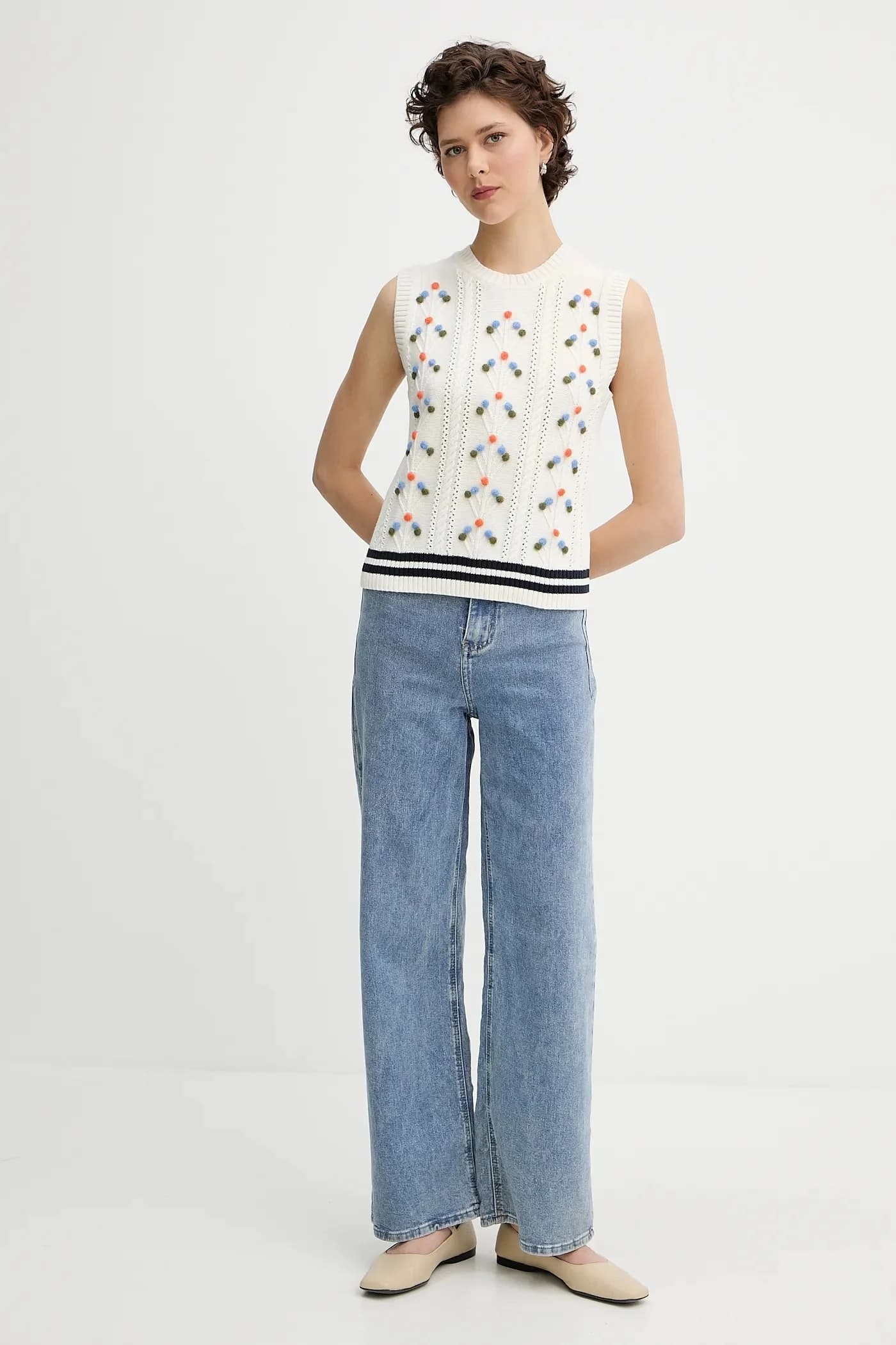 Жилет из смесовой шерсти - фото 2