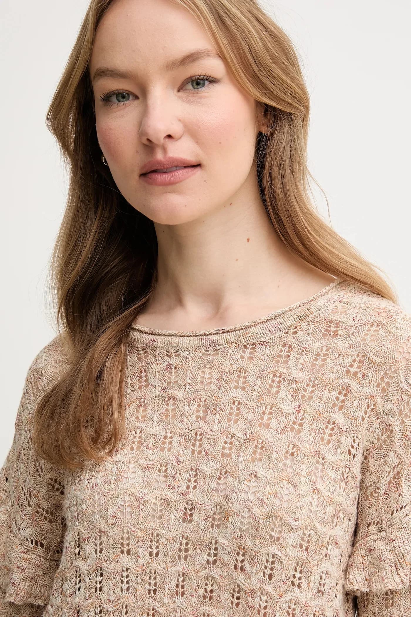 Свитер из смесового льна - фото 4