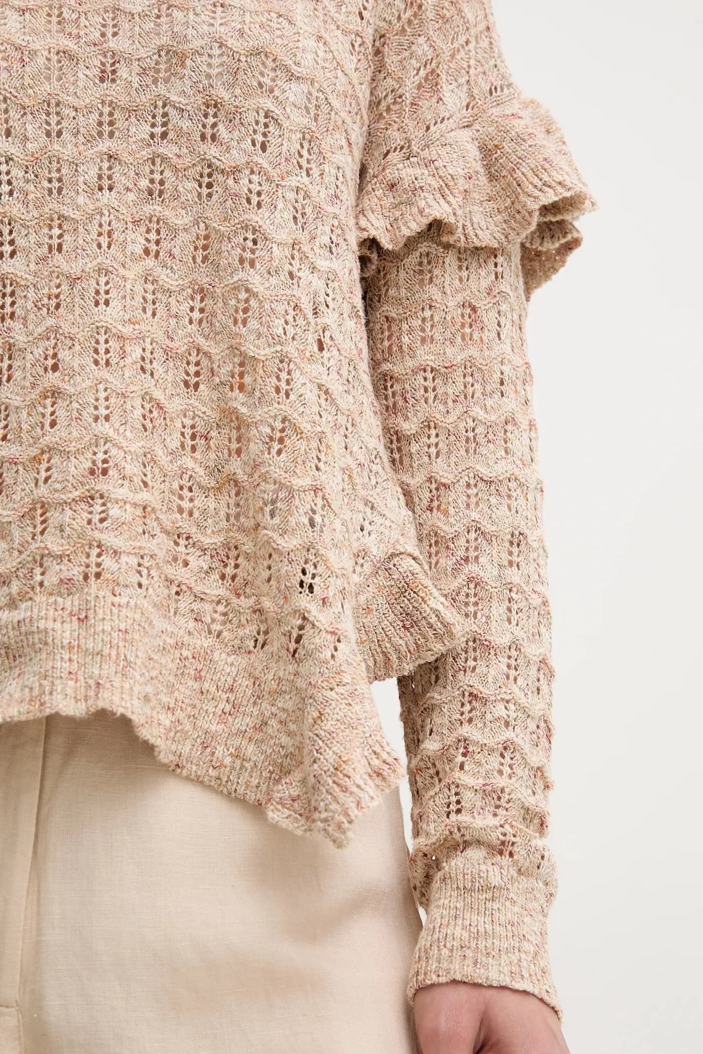 Свитер из смесового льна - фото 5