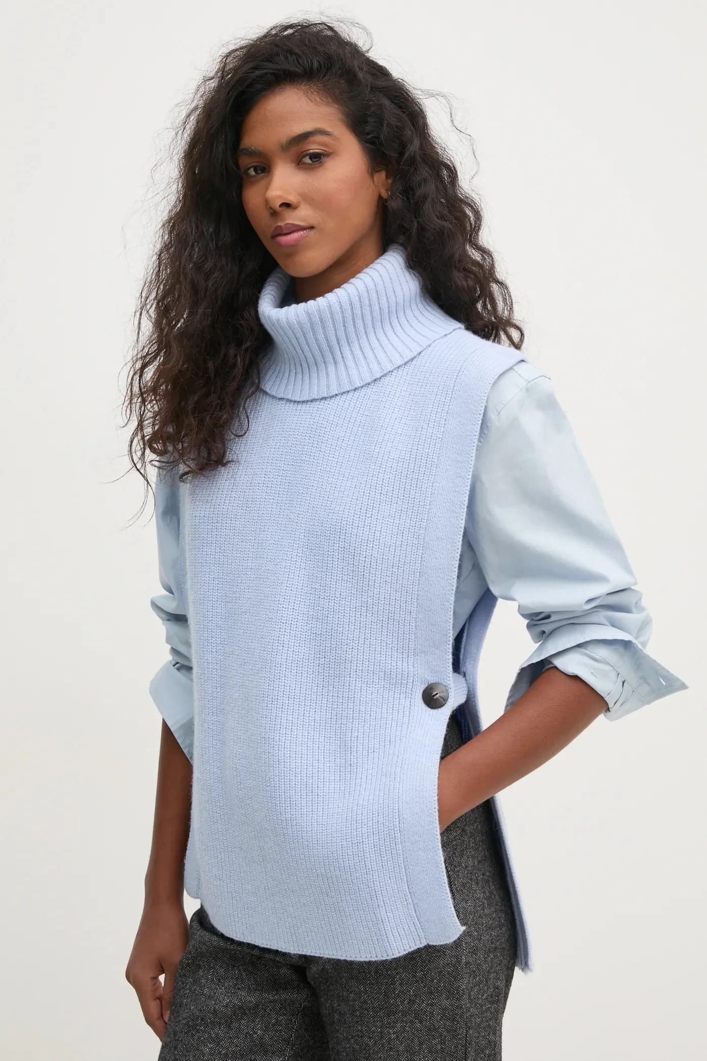 Жилет из смесовой шерсти