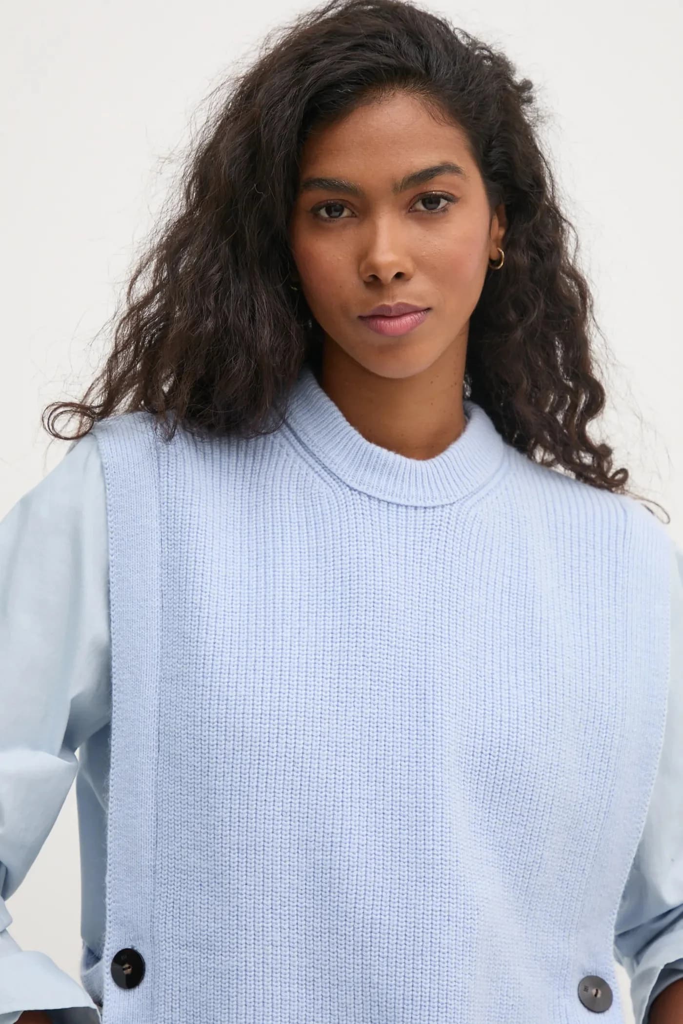 Жилет из смесовой шерсти - фото 4