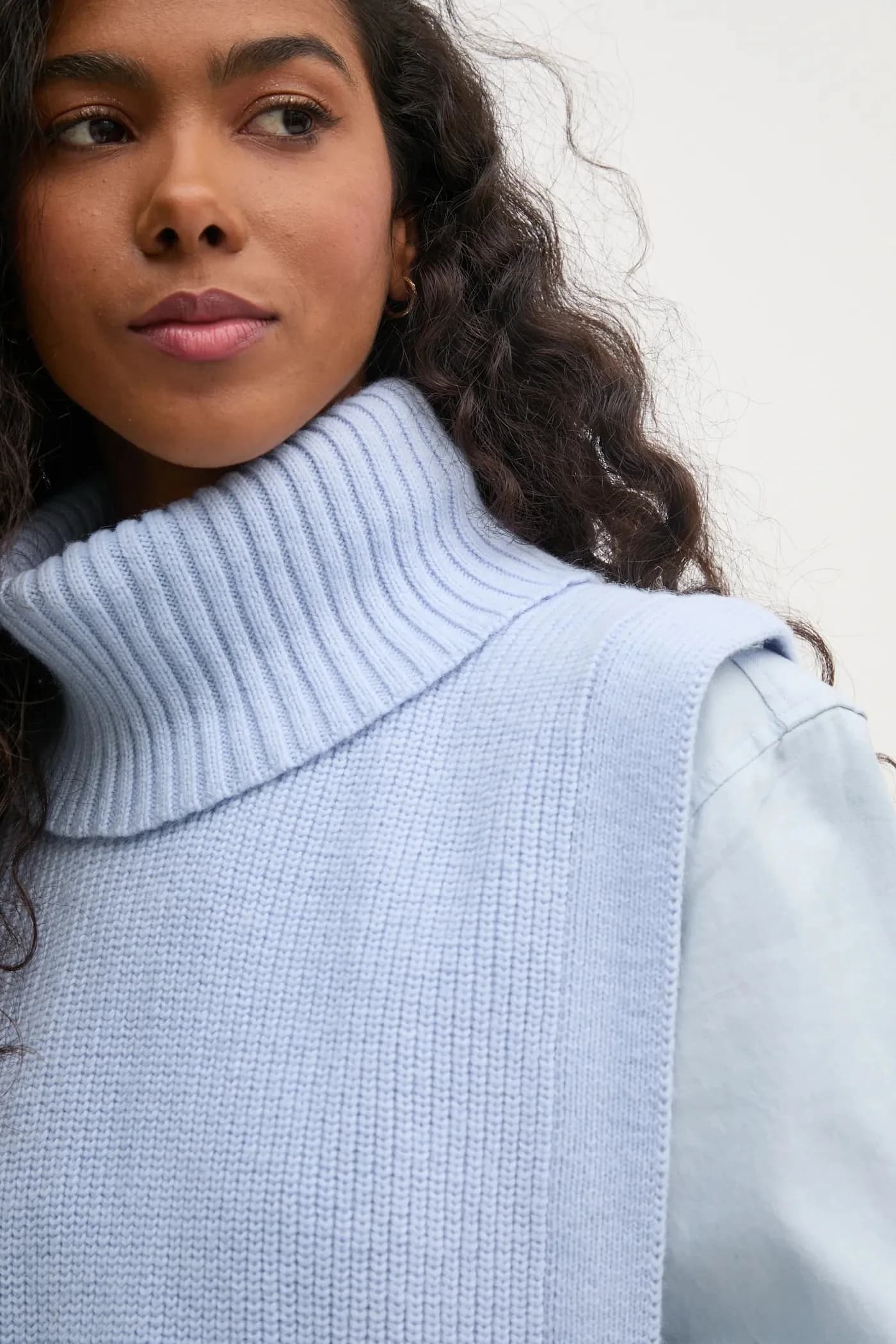 Жилет из смесовой шерсти - фото 6