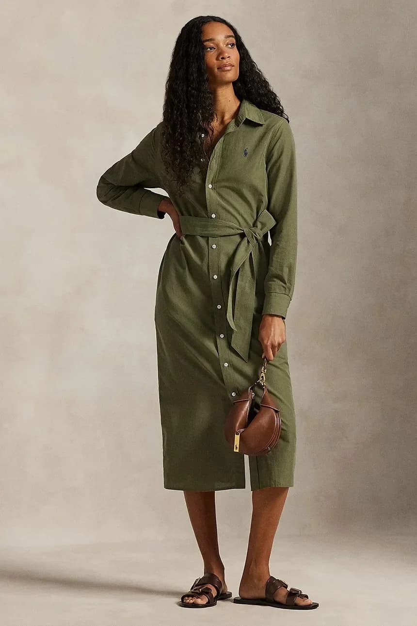 Платье из льна