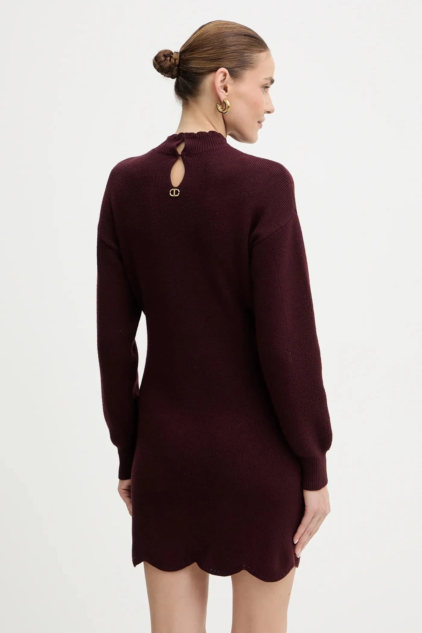 Платье из смесовой шерсти - фото 3