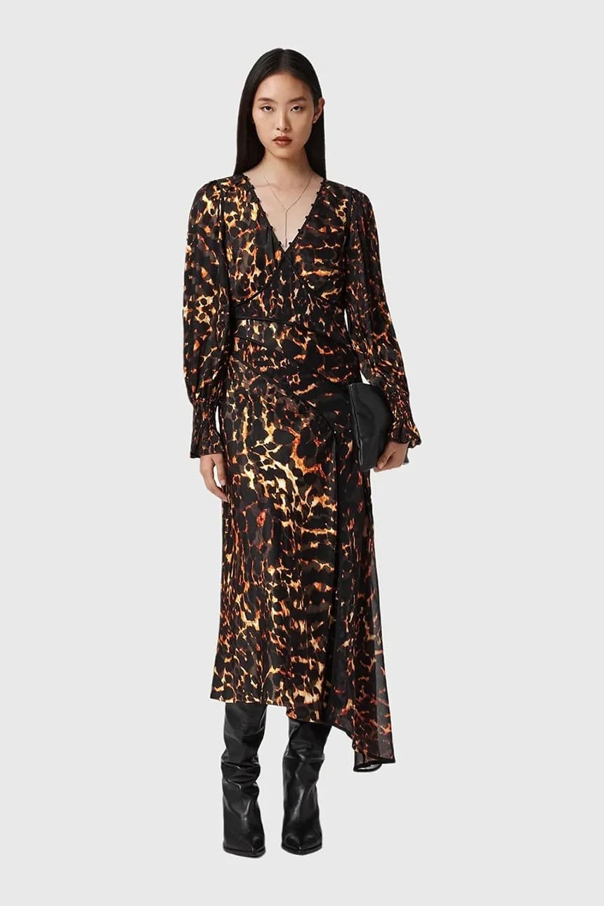 Платье с добавлением шелка