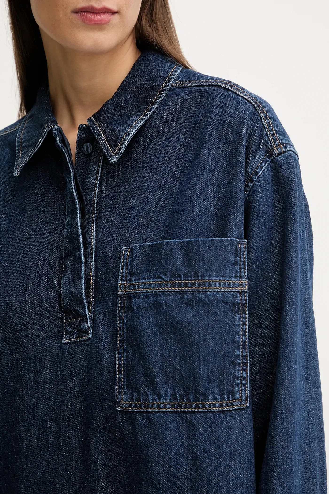 Джинсовое платье - фото 5