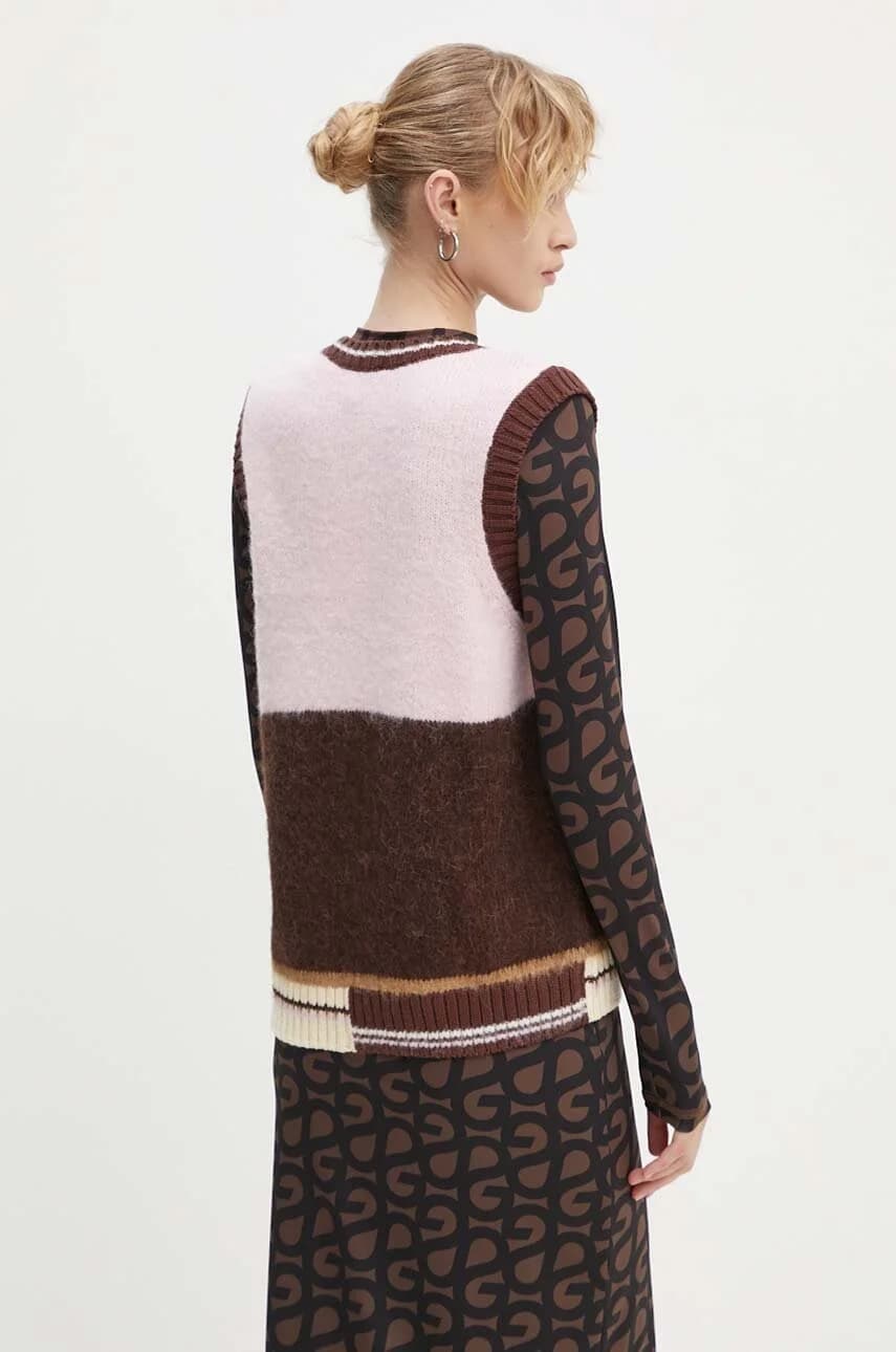 Жилет из смесовой шерсти - фото 3