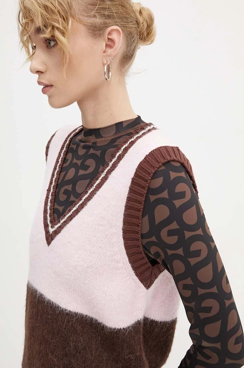 Жилет из смесовой шерсти - фото 6