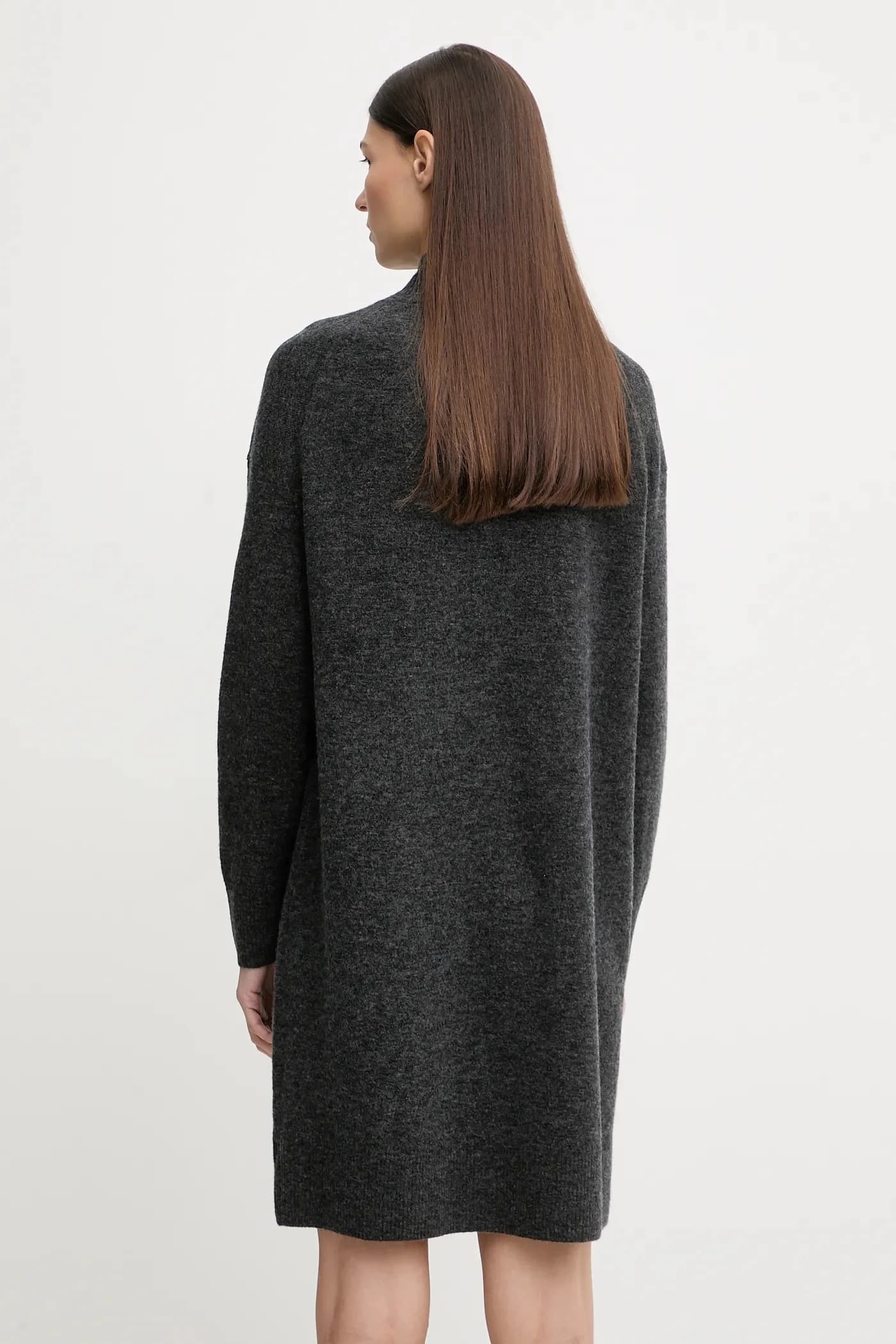 Платье из смесовой шерсти - фото 3
