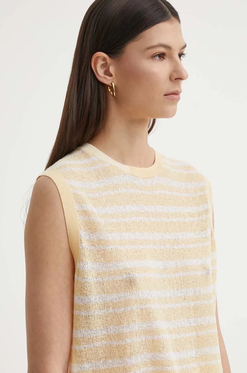 жилет SAINT из смесового льна - фото 4