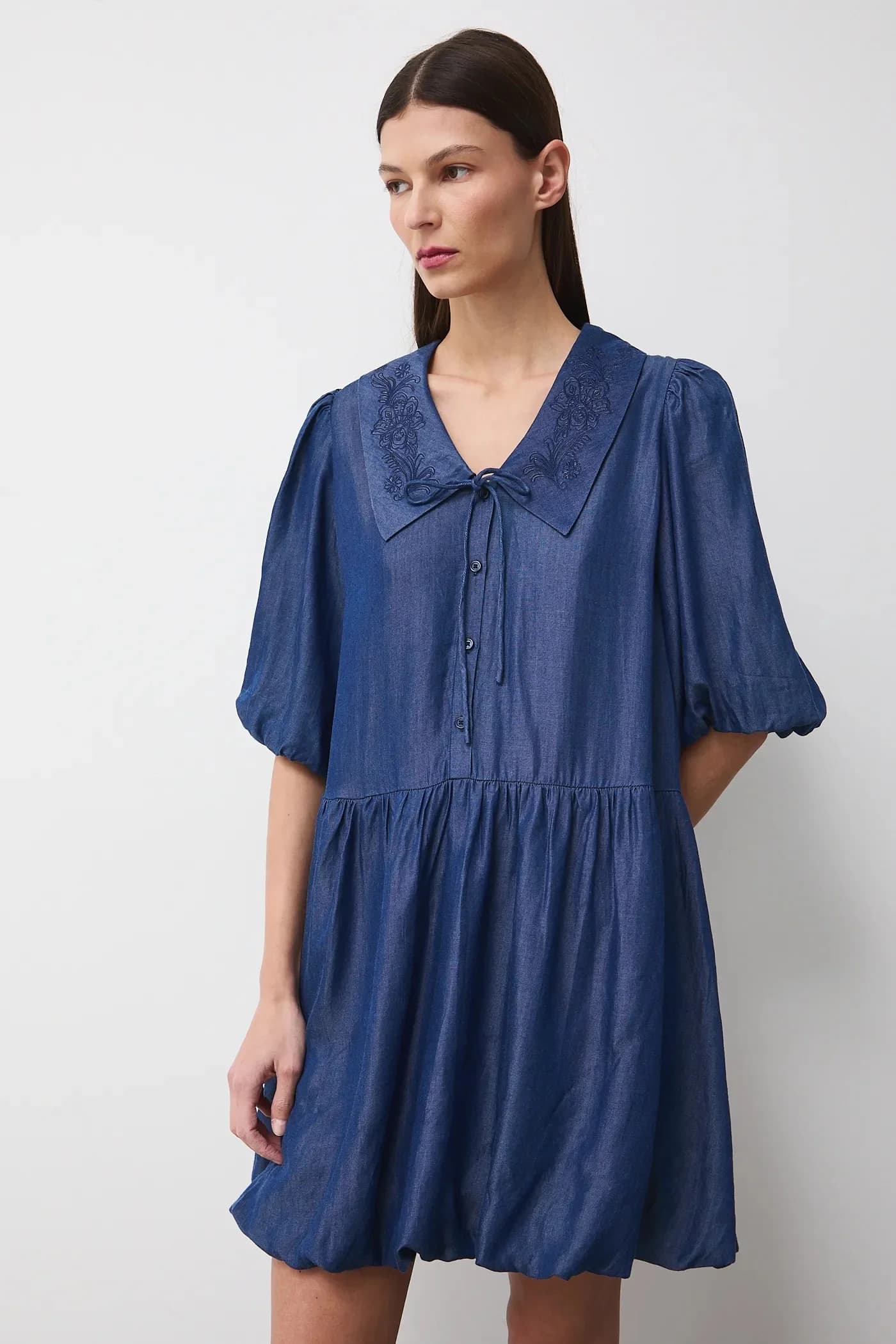 Джинсовое платье - фото 3