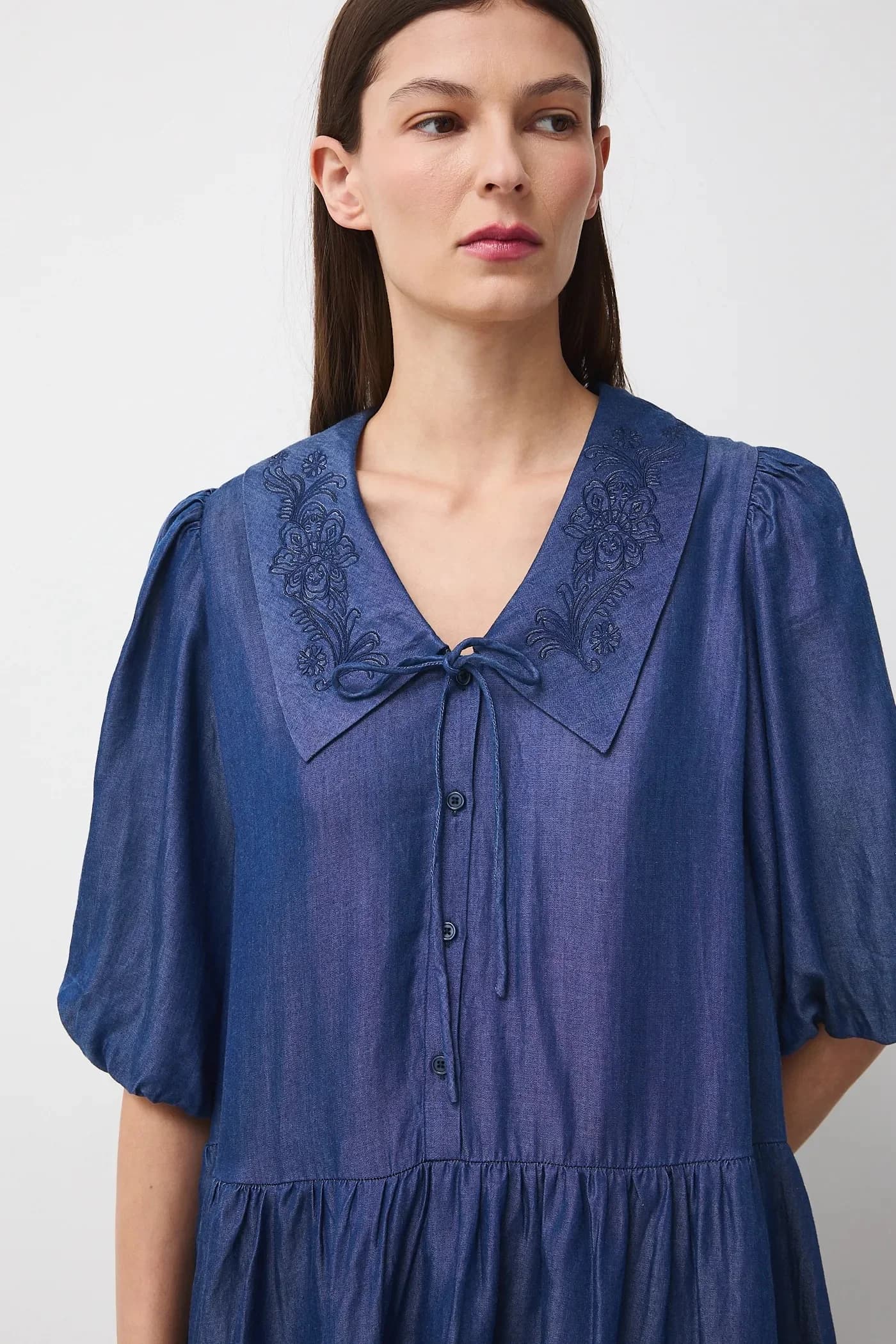 Джинсовое платье - фото 5