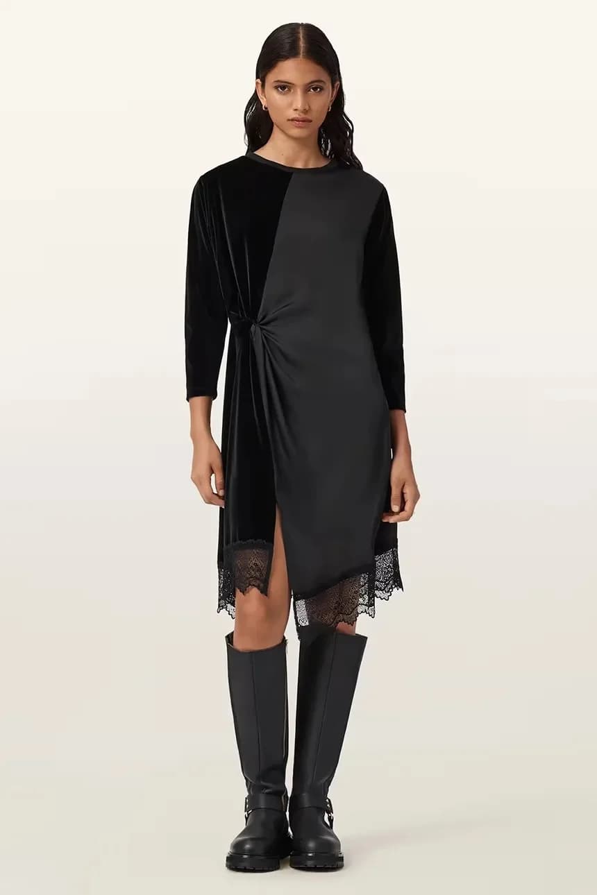 Велюровое платье