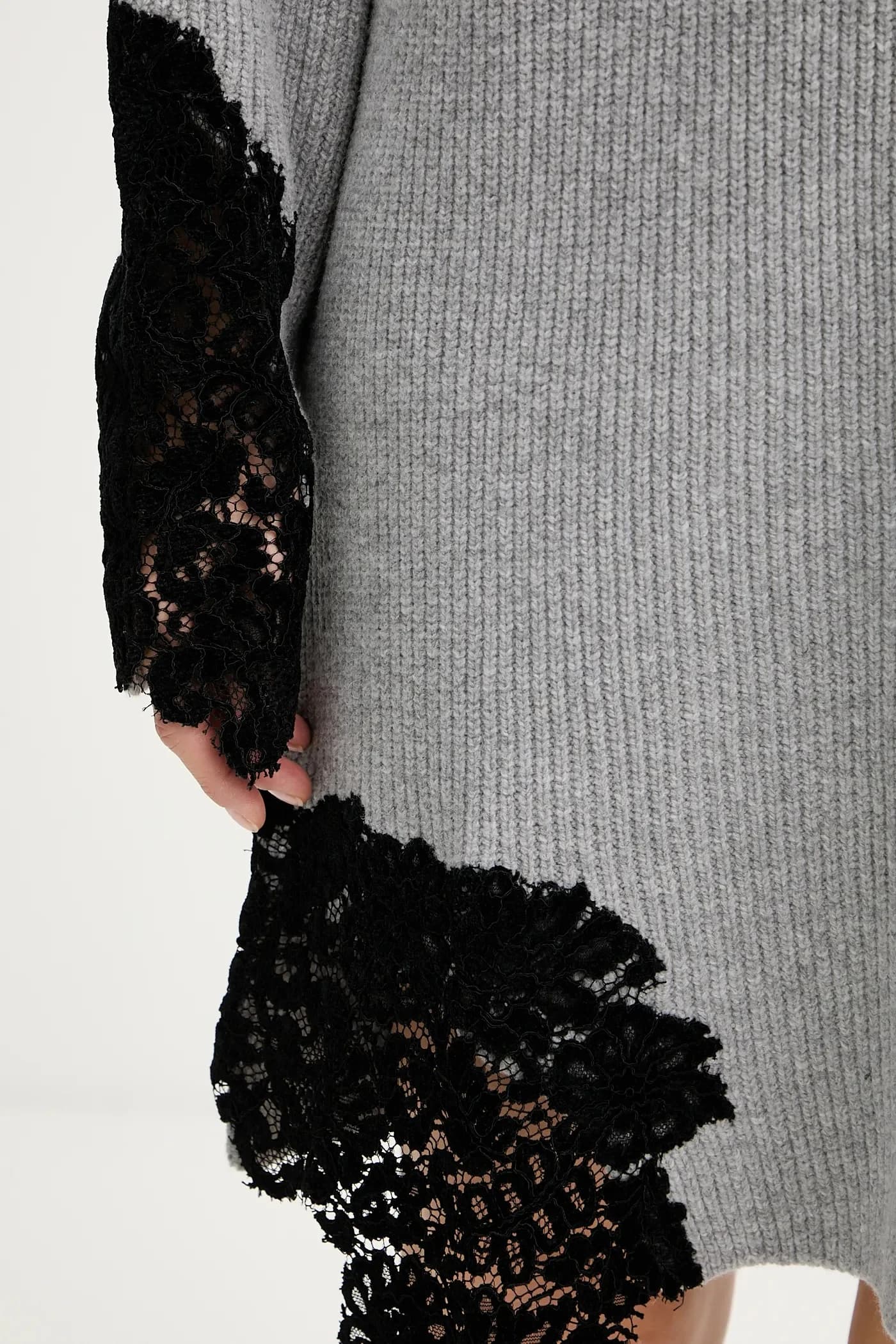 Платье из смесовой шерсти - фото 5