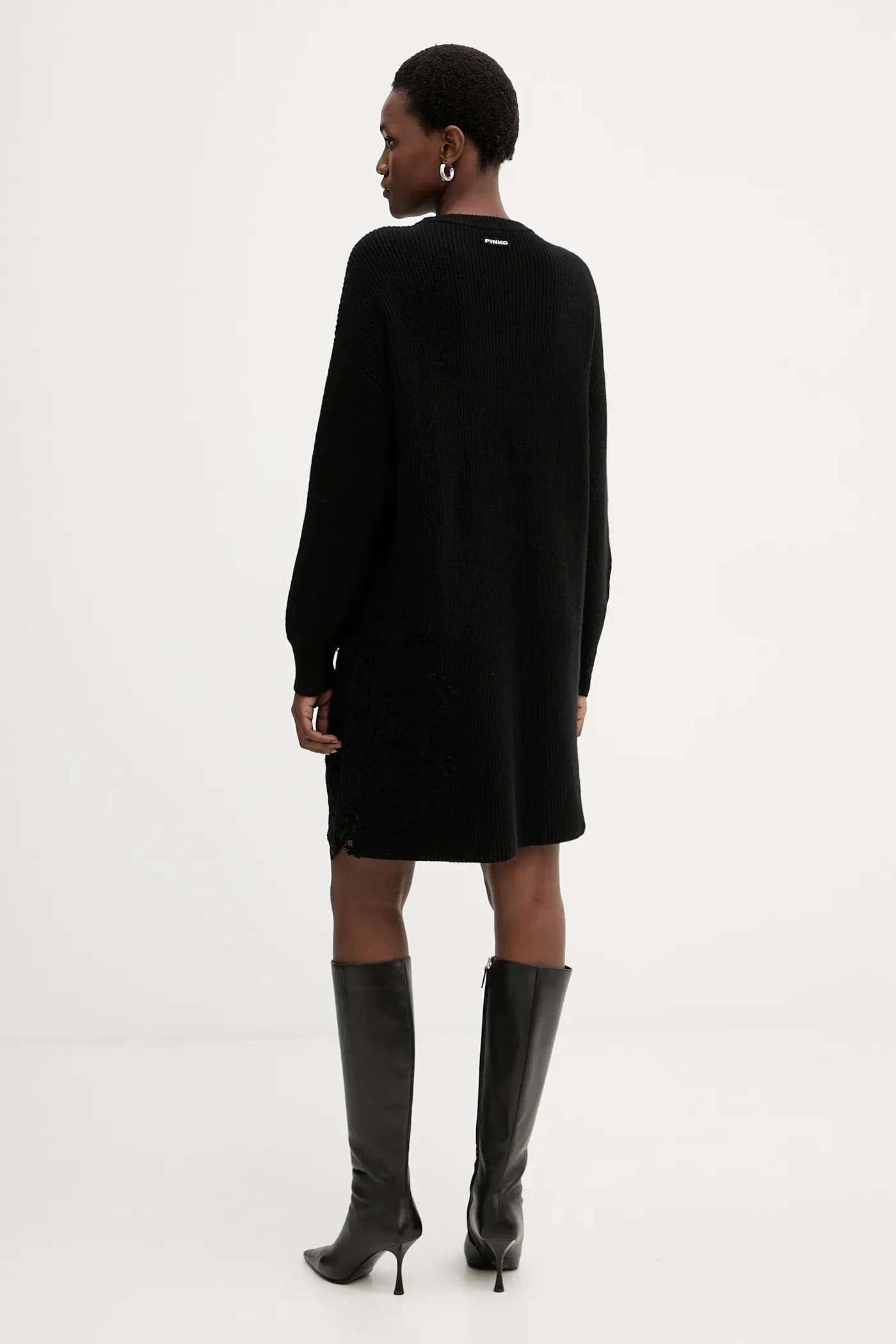 Платье из смесовой шерсти - фото 3