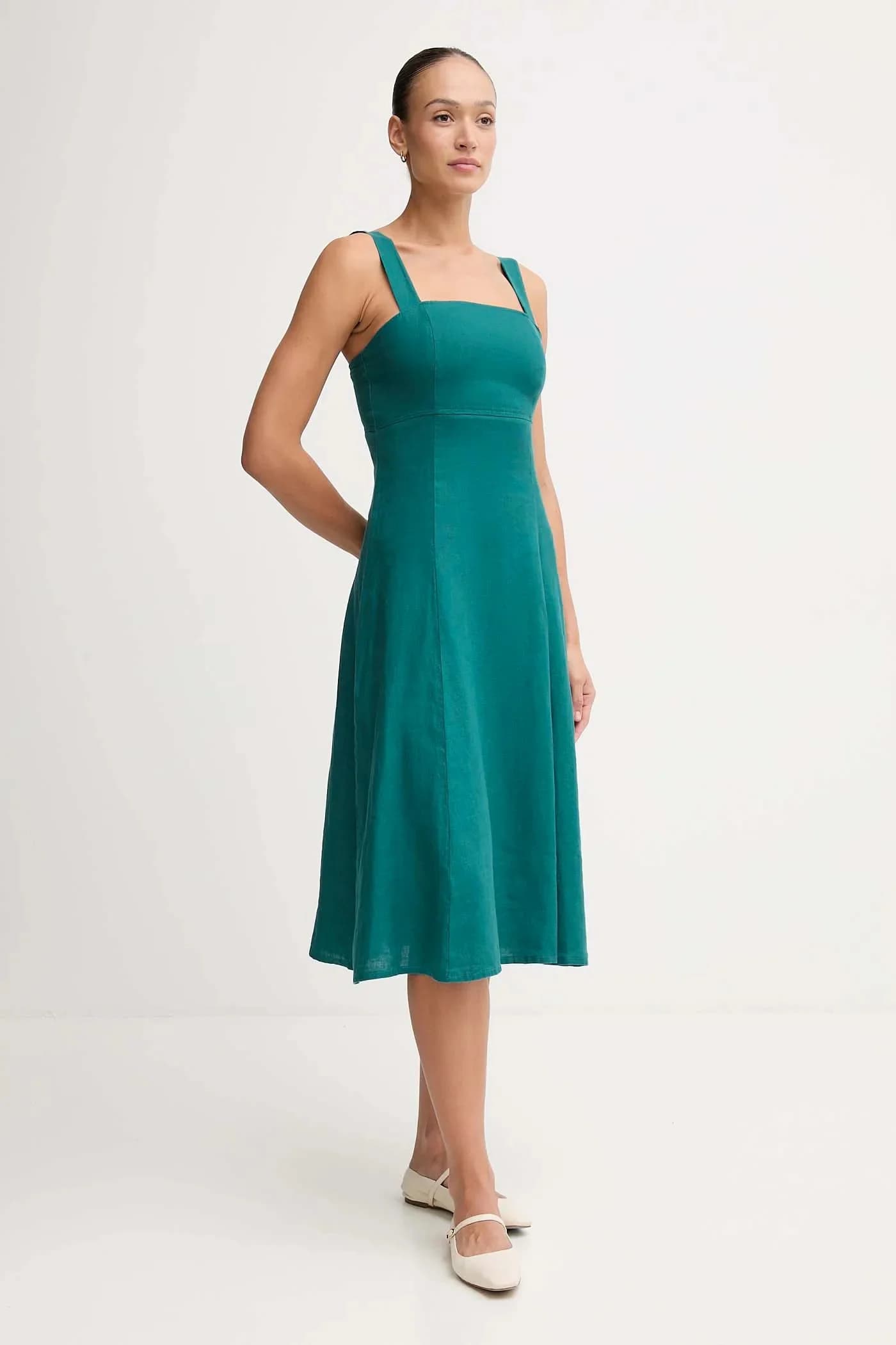 Льняное платье - фото 3