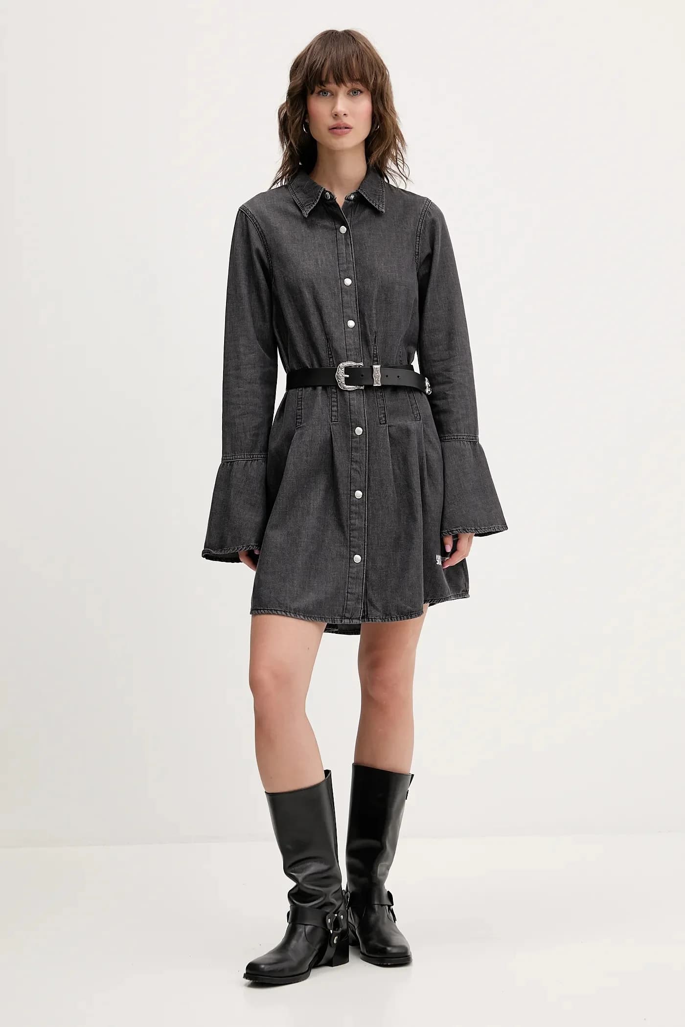 Джинсовое платье - фото 2