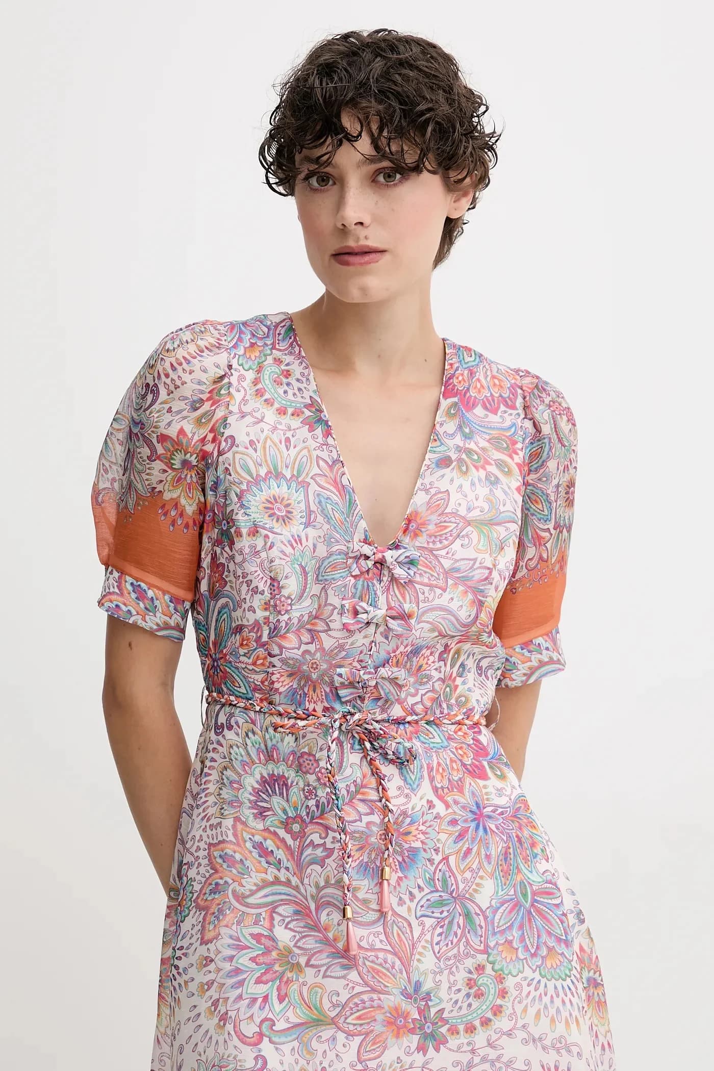 Платье с добавлением шелка - фото 4