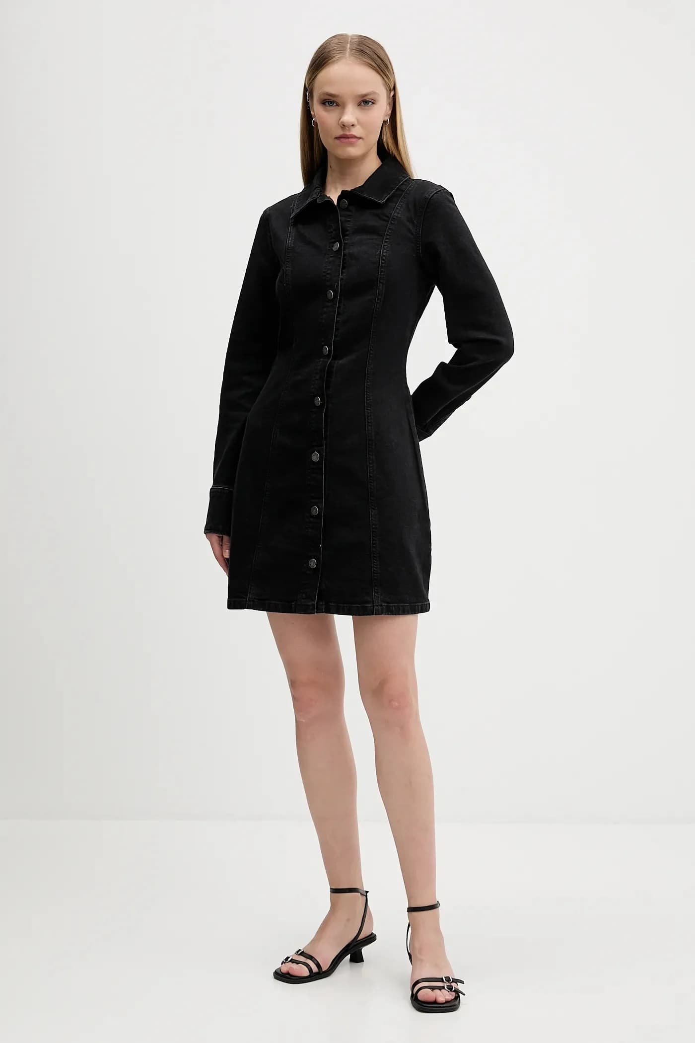 Джинсовое платье - фото 2