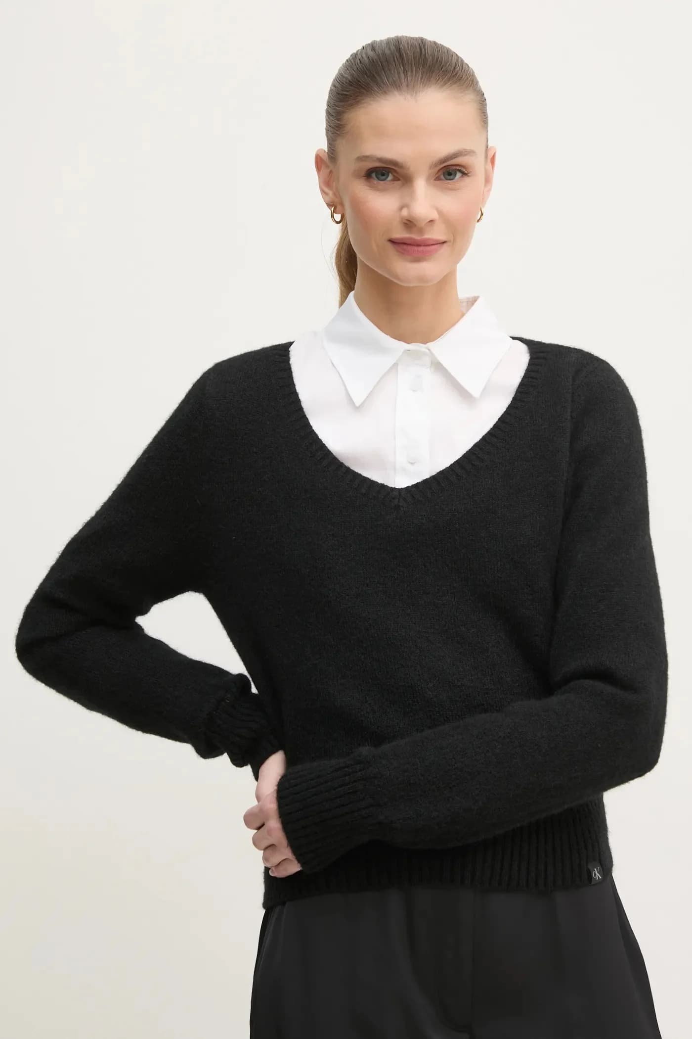 Свитер из смесовой шерсти