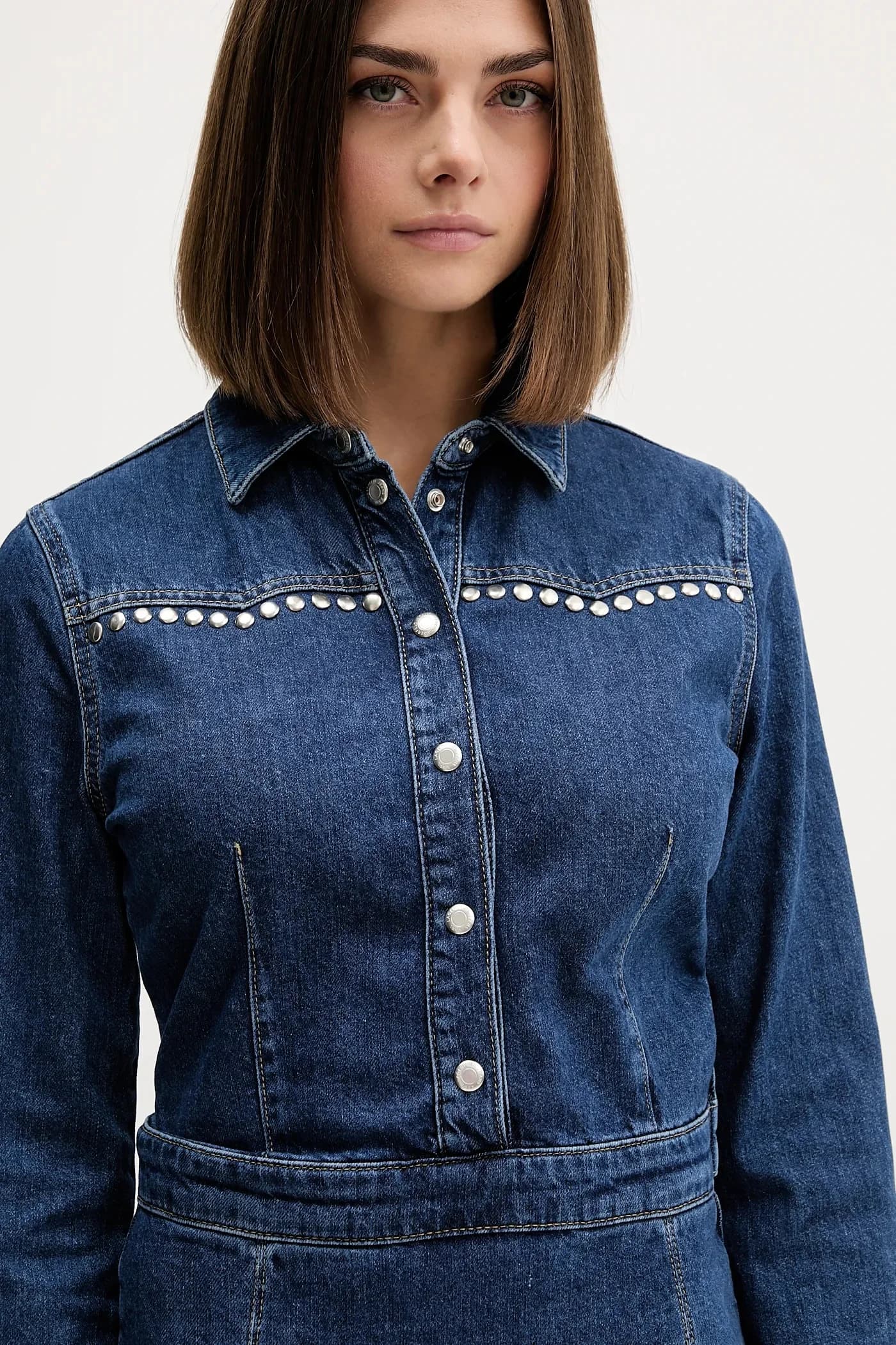 Джинсовое платье - фото 4