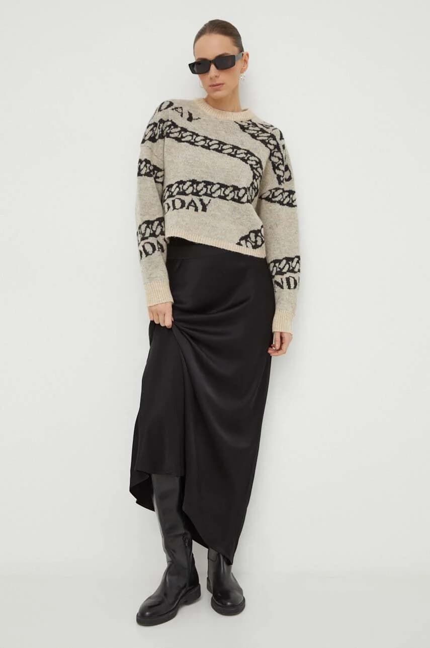 Свитер полушерстяной 2ND Chain TT - Мягкий жаккард - фото 2