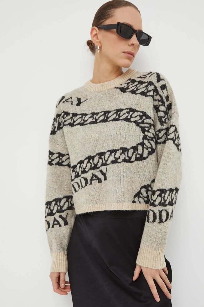 Свитер полушерстяной 2ND Chain TT - Мягкий жаккард - фото 4