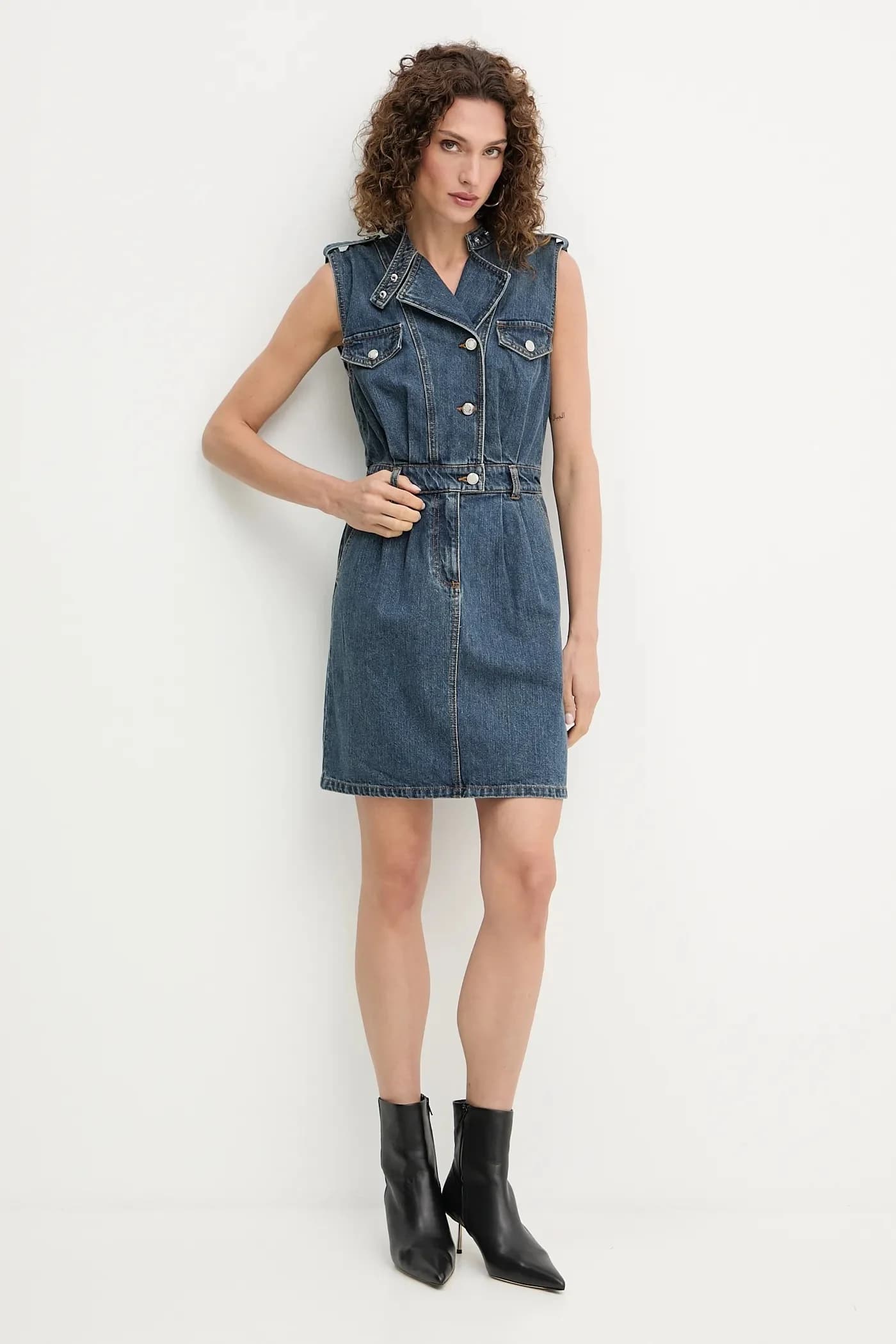 Джинсовое платье - фото 2