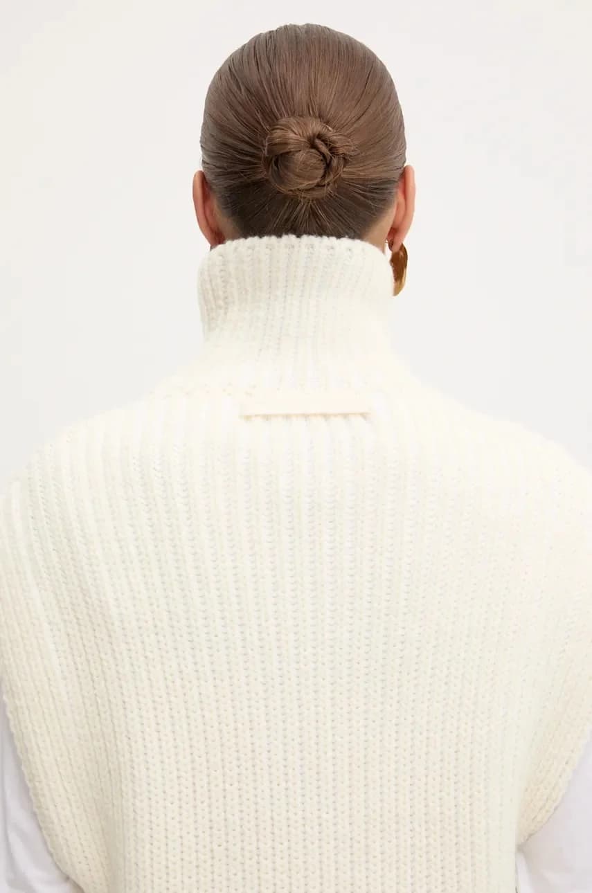 Жилет из смесовой шерсти - фото 6