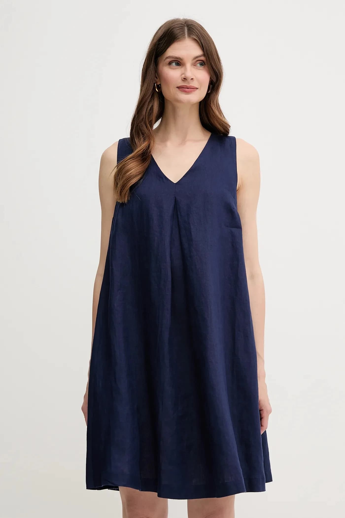 Льняное платье