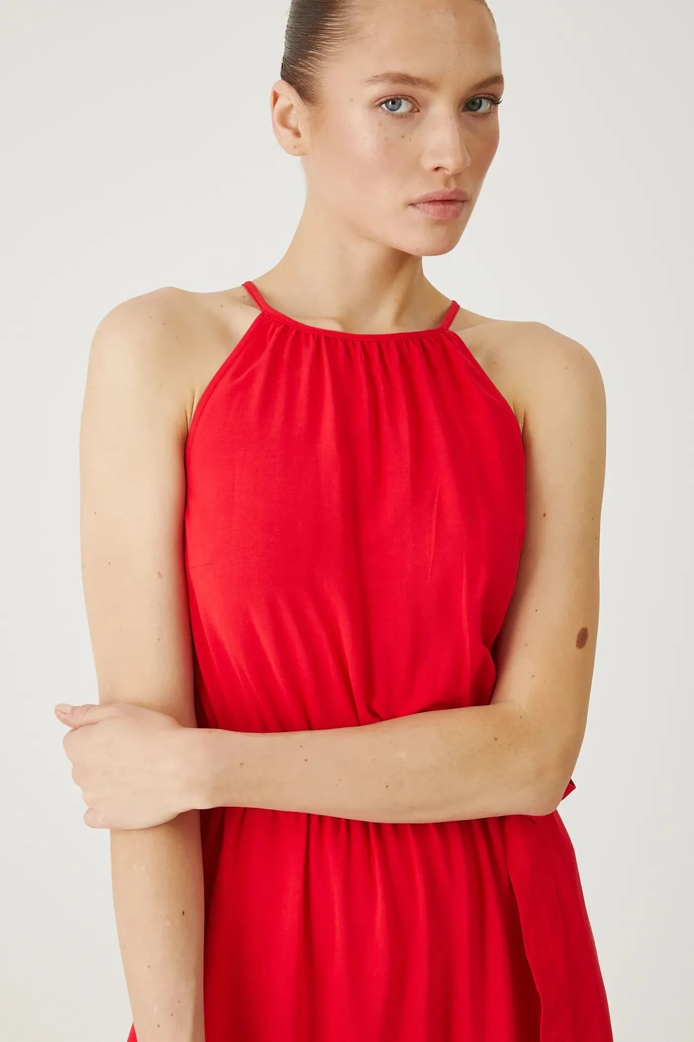 Платье из смесового льна - фото 3