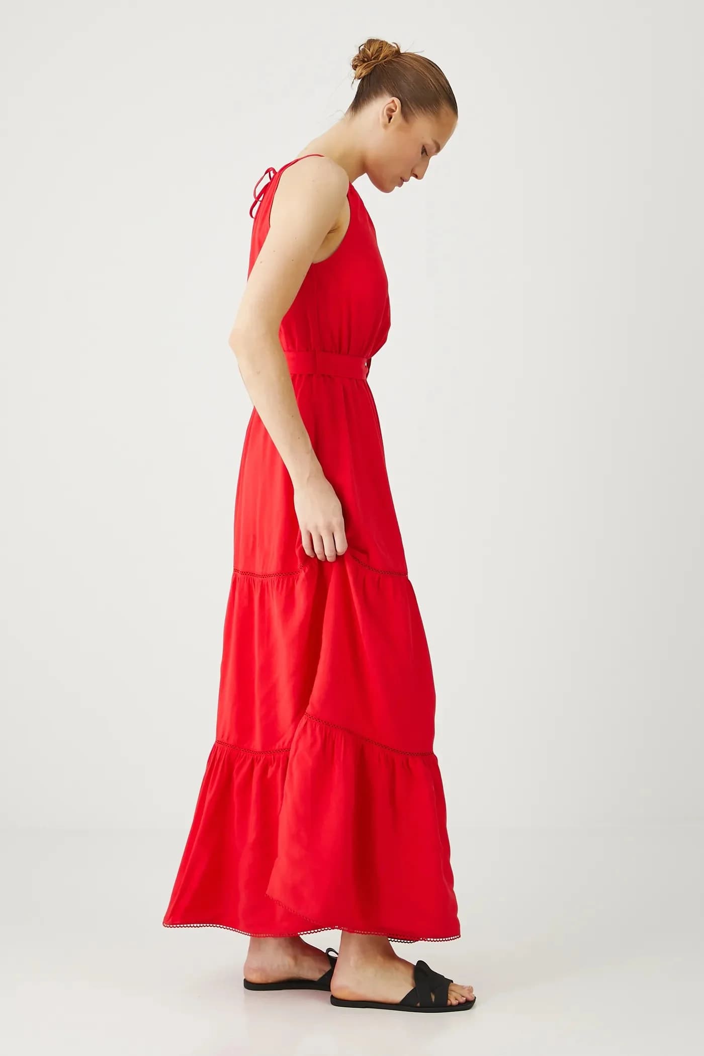 Платье из смесового льна - фото 4