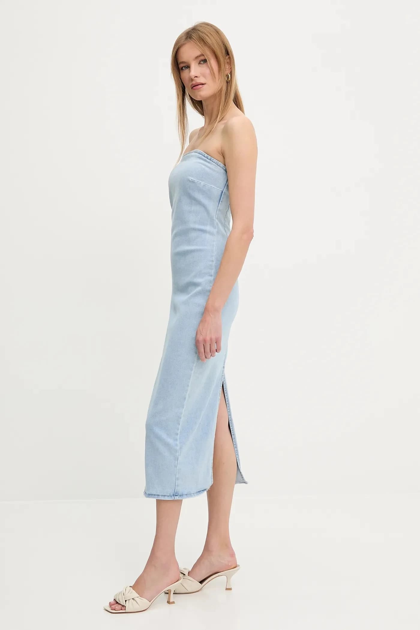 Джинсовое платье - фото 2