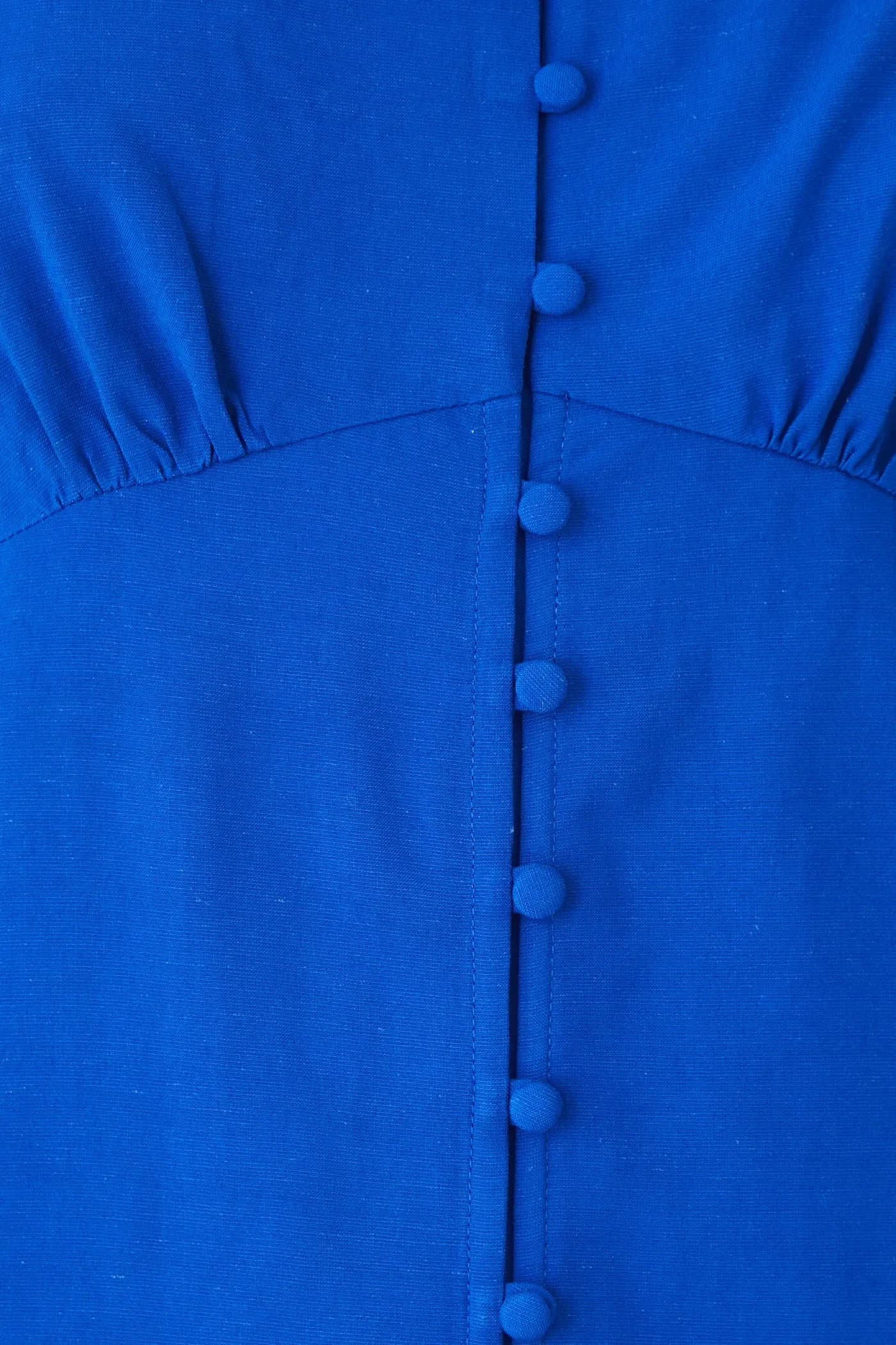 Платье из смесового льна - фото 6