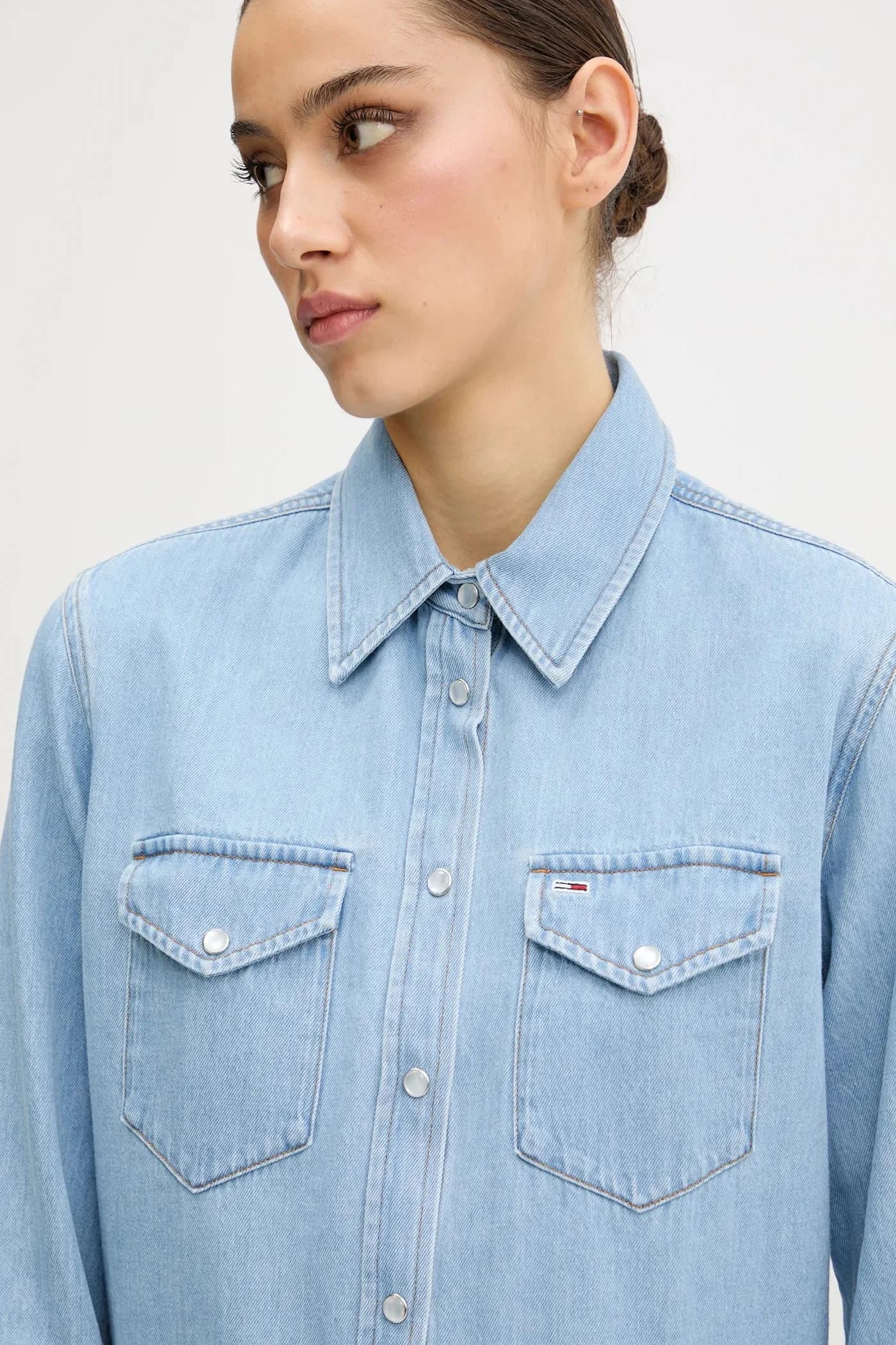 Джинсовое платье - фото 4