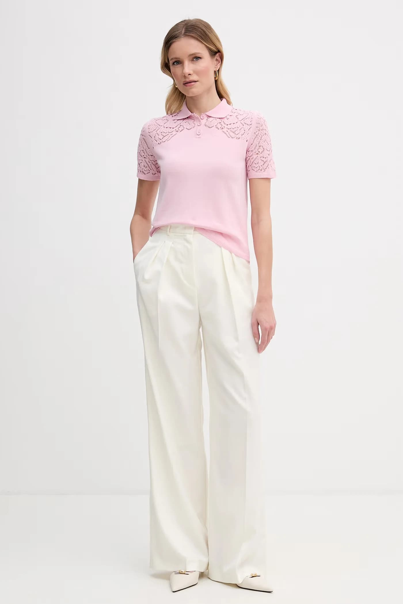 MCOLONZA женская рубашка-поло из хлопка - фото 2