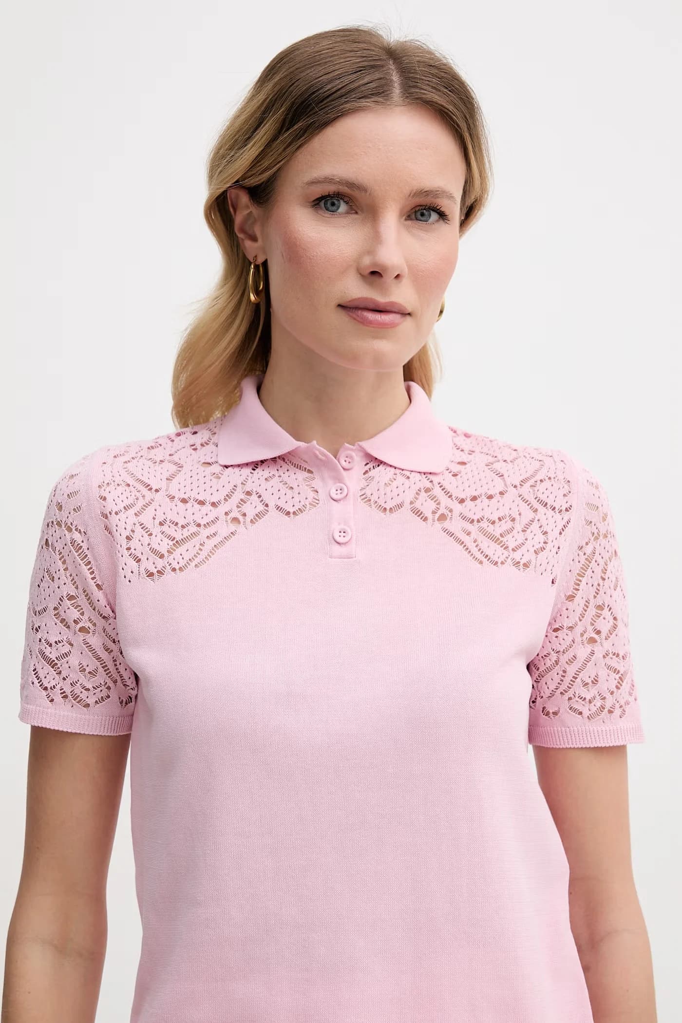 MCOLONZA женская рубашка-поло из хлопка - фото 4