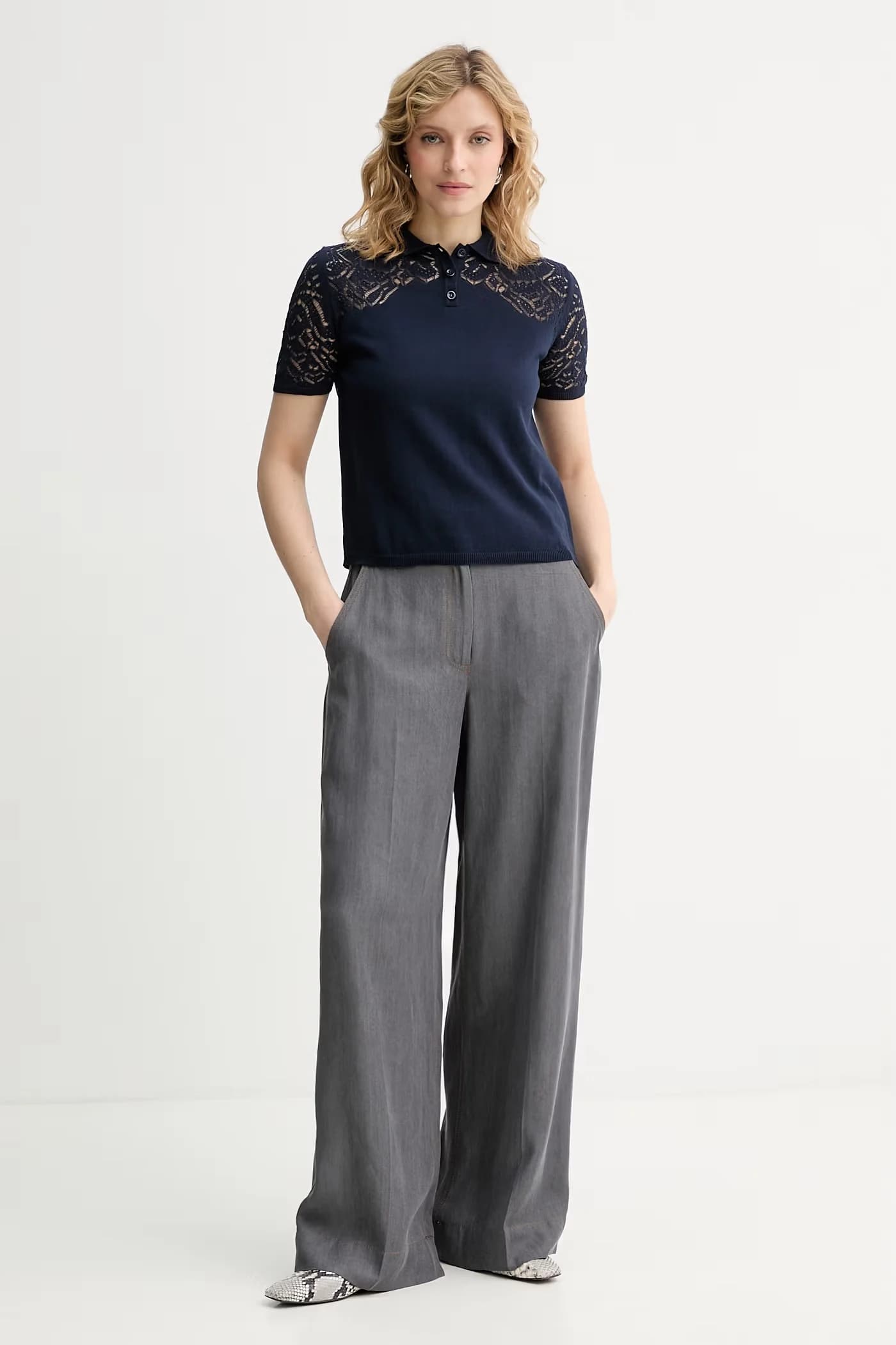 MCOLONZA женская рубашка-поло из хлопка - фото 2