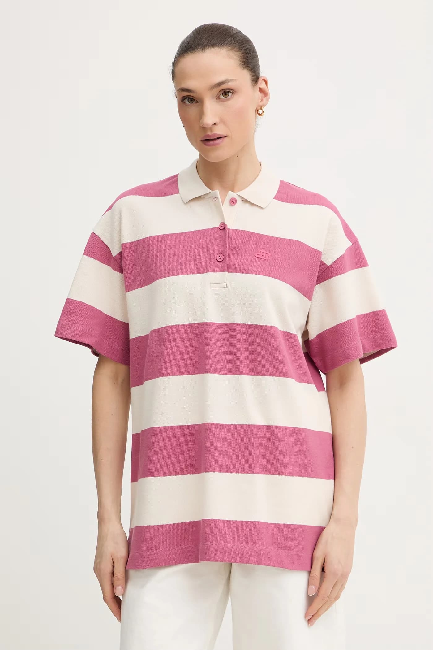 BAELFIRE женская рубашка-поло из хлопка