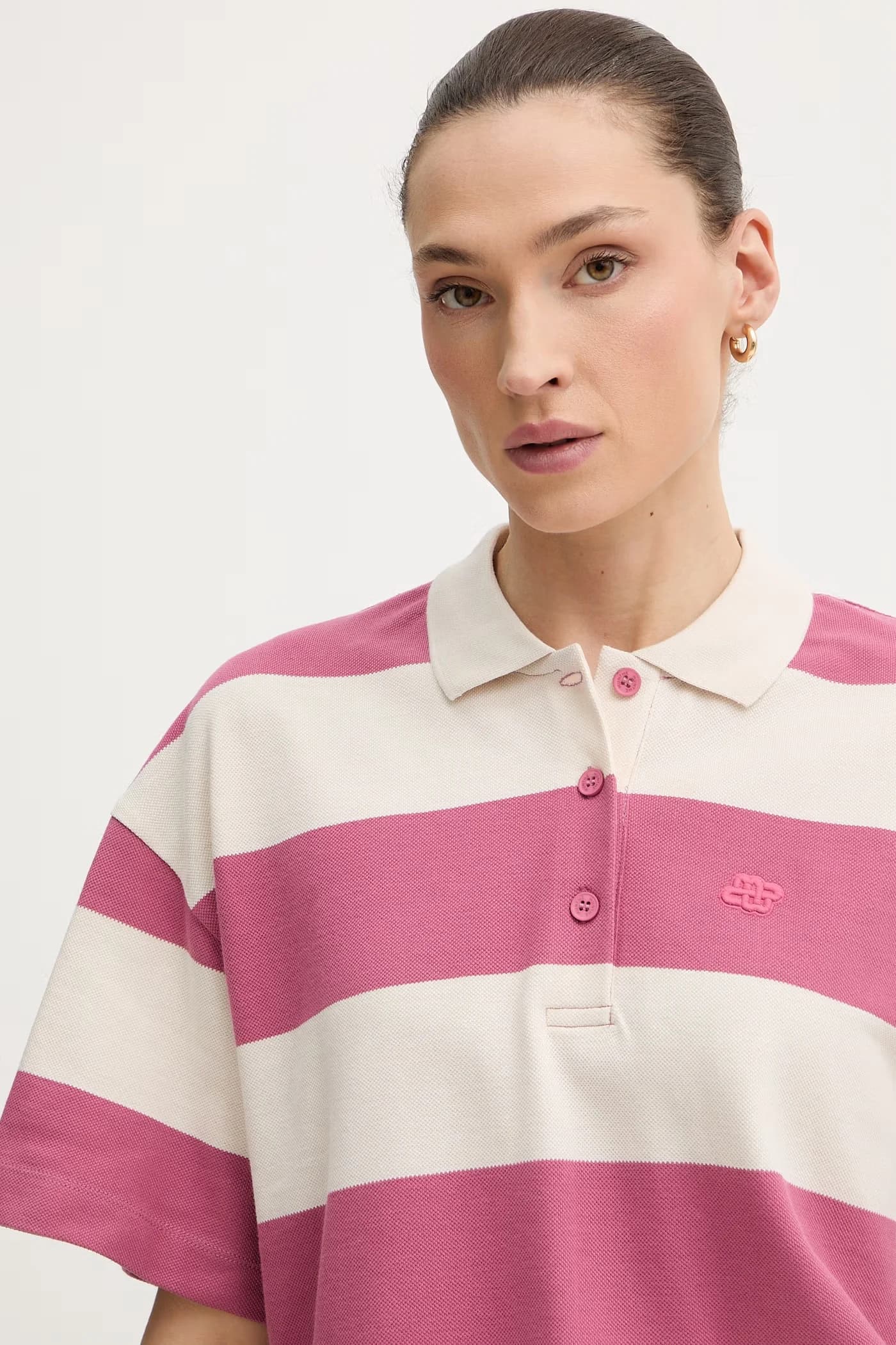 BAELFIRE женская рубашка-поло из хлопка - фото 4