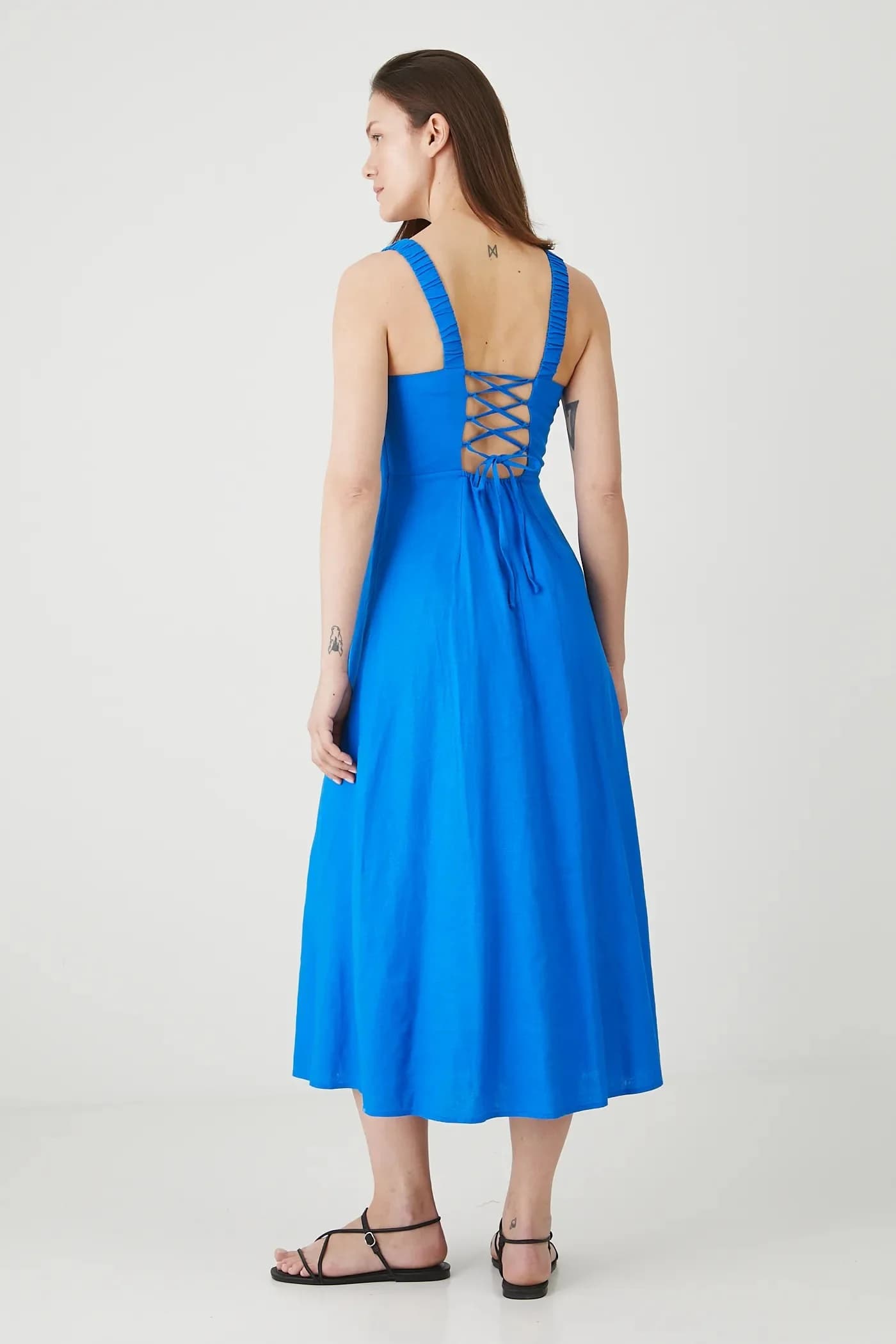 Льняное платье - фото 3