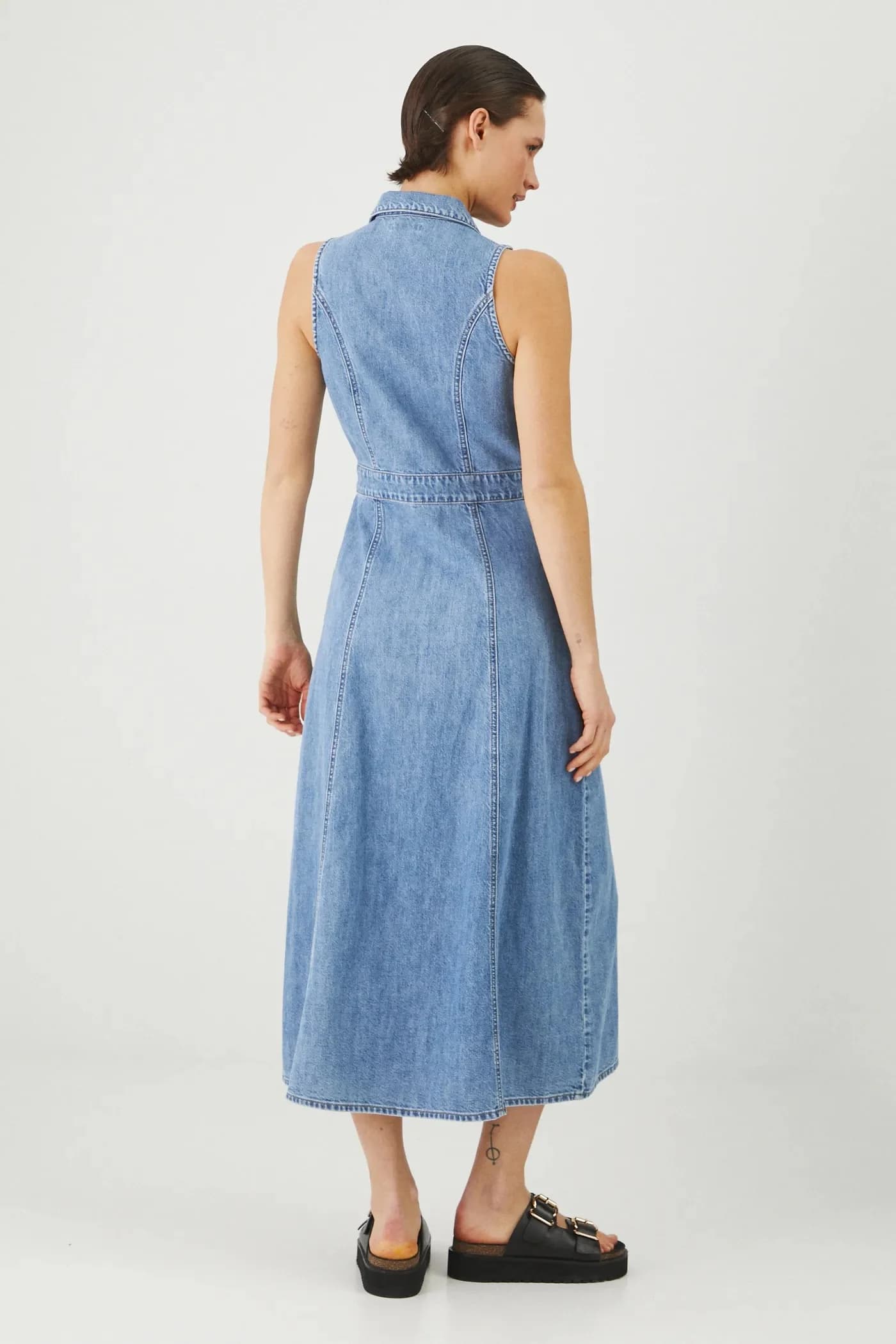 Джинсовое платье - фото 3