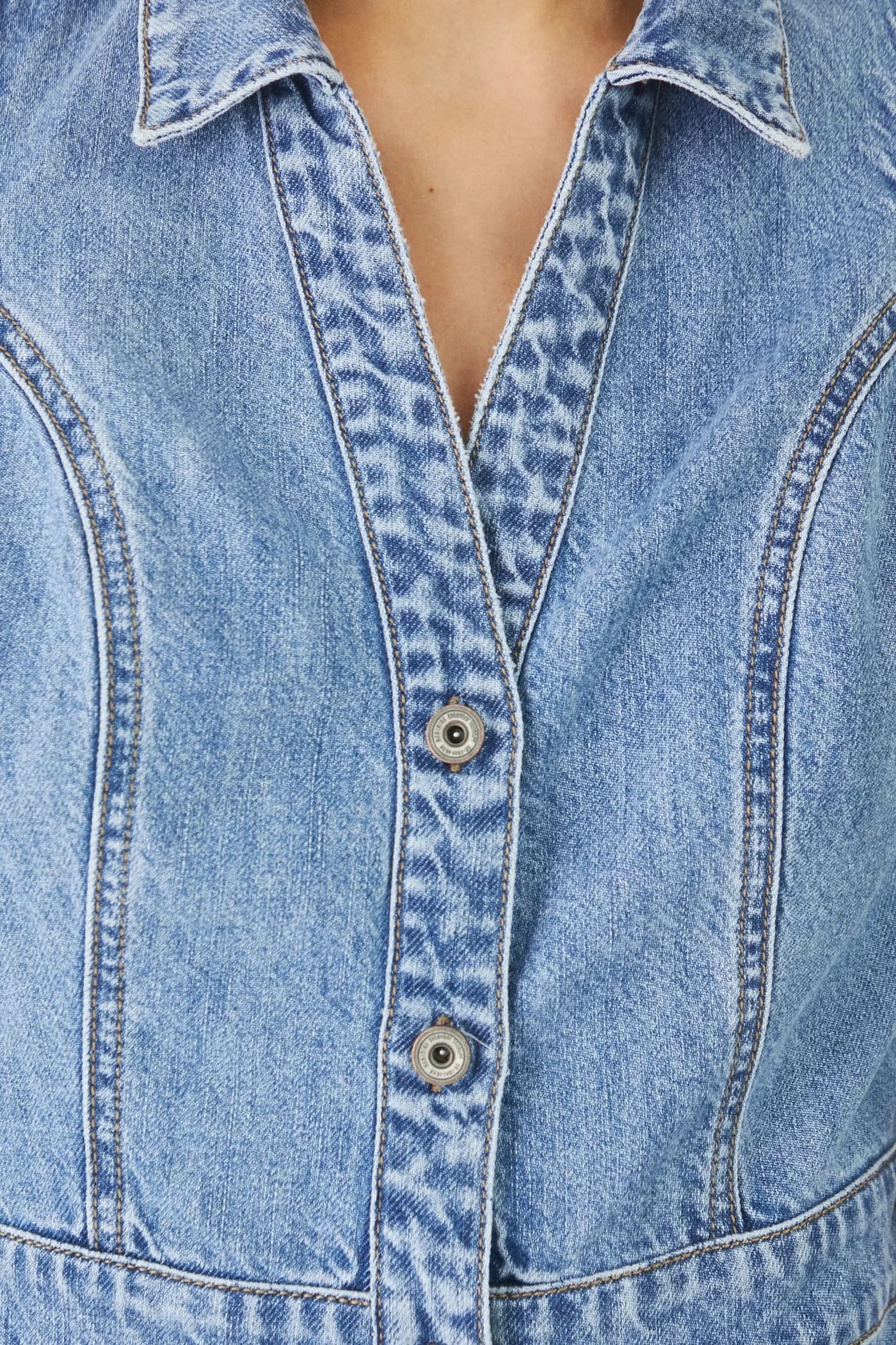 Джинсовое платье - фото 6