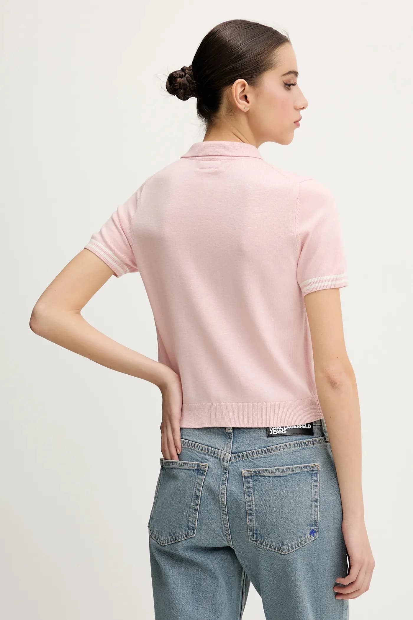 Поло из смесовой шерсти - фото 3