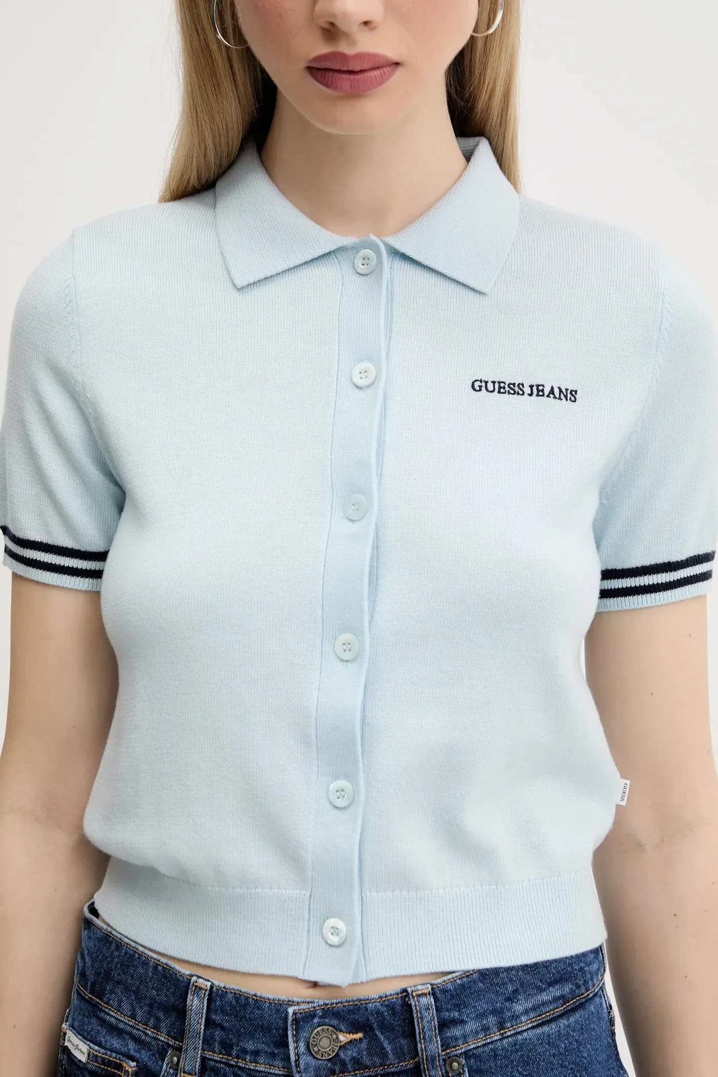 Поло из смесовой шерсти - фото 4