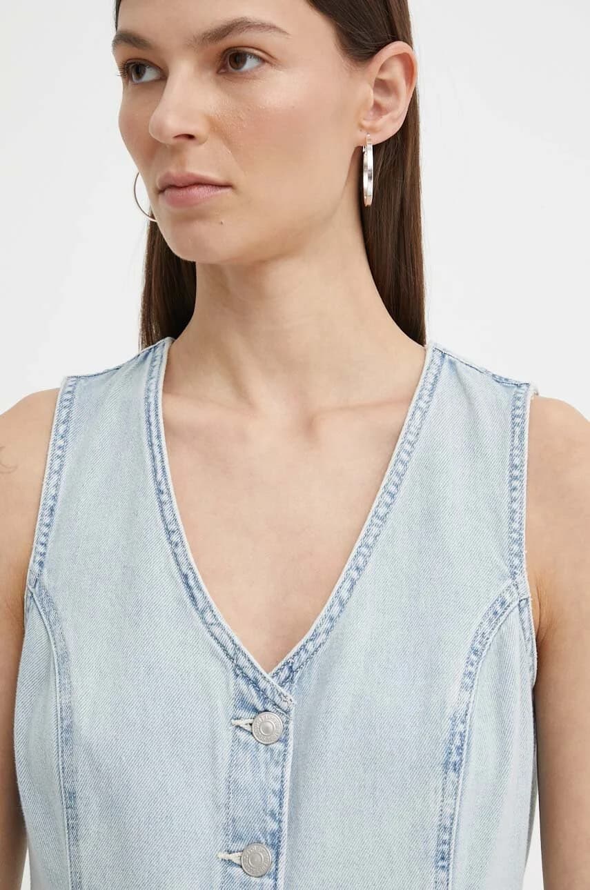 Джинсовое платье - фото 5